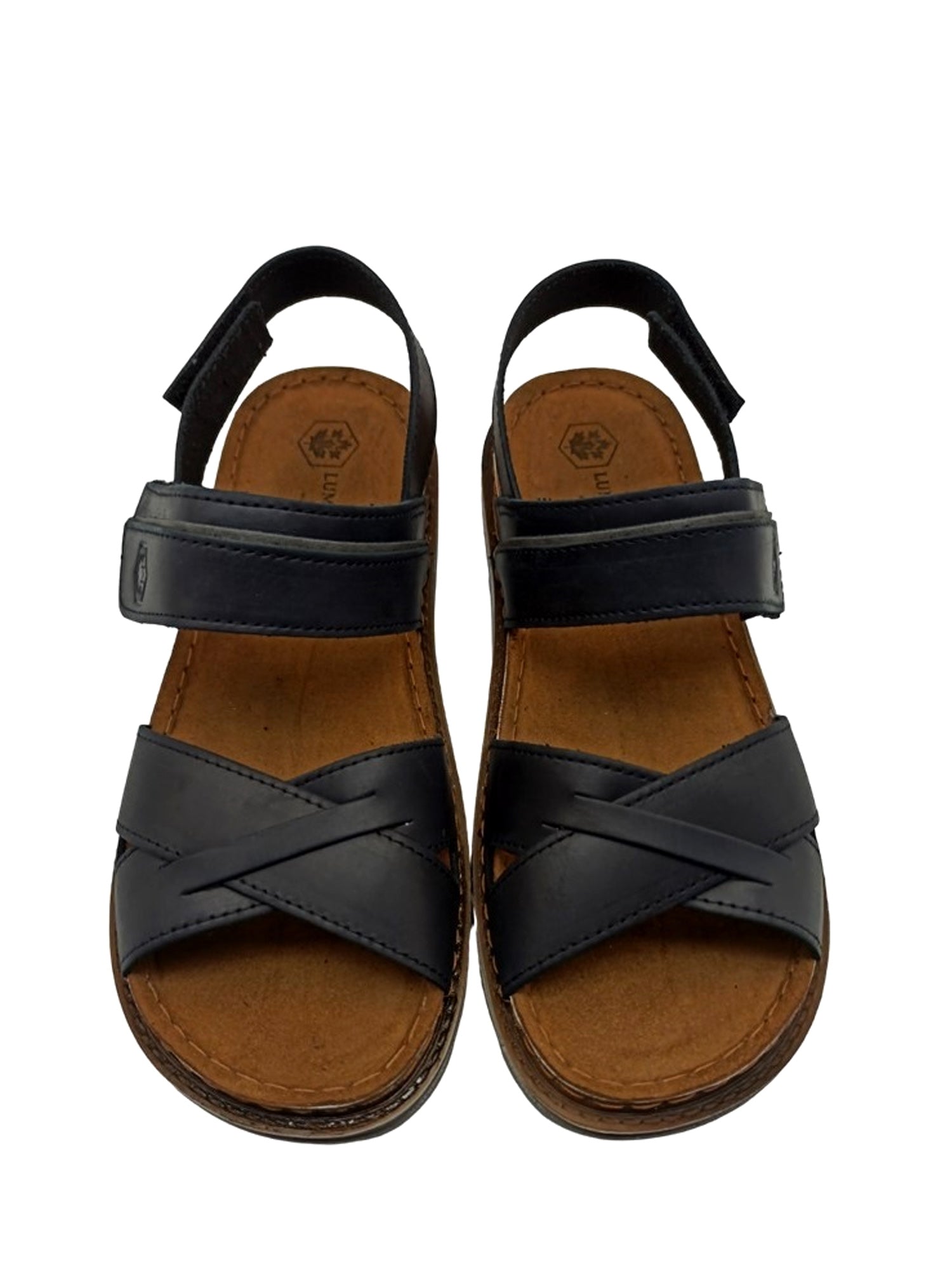 Sandali con strappi Nero Lumberjack