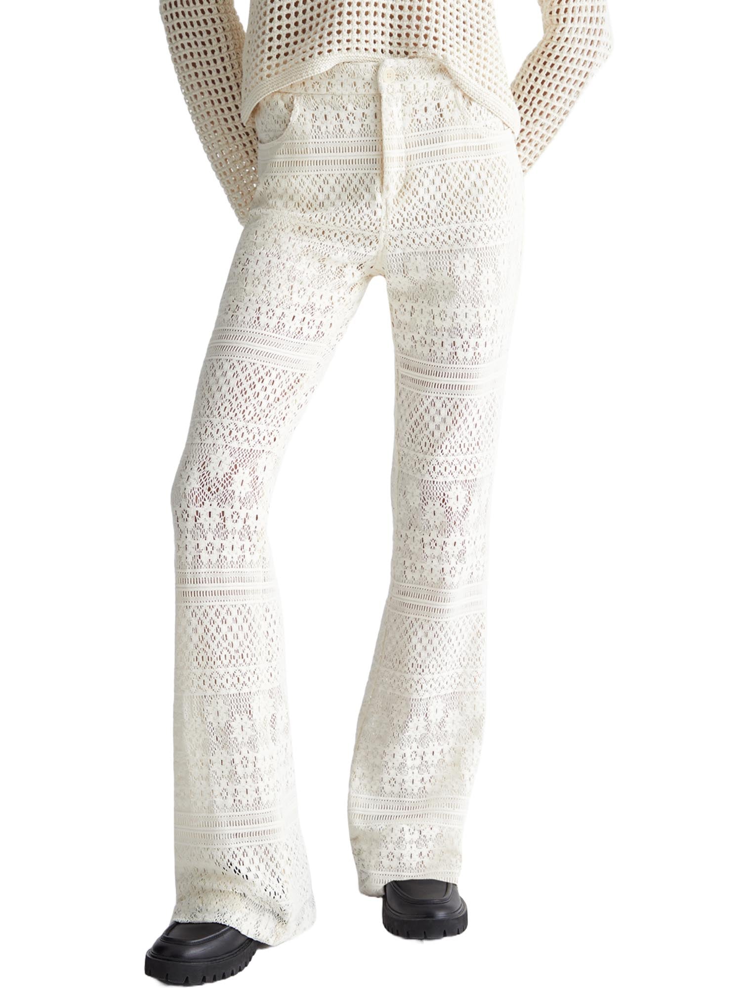 Pantaloni Avorio Liu-jo