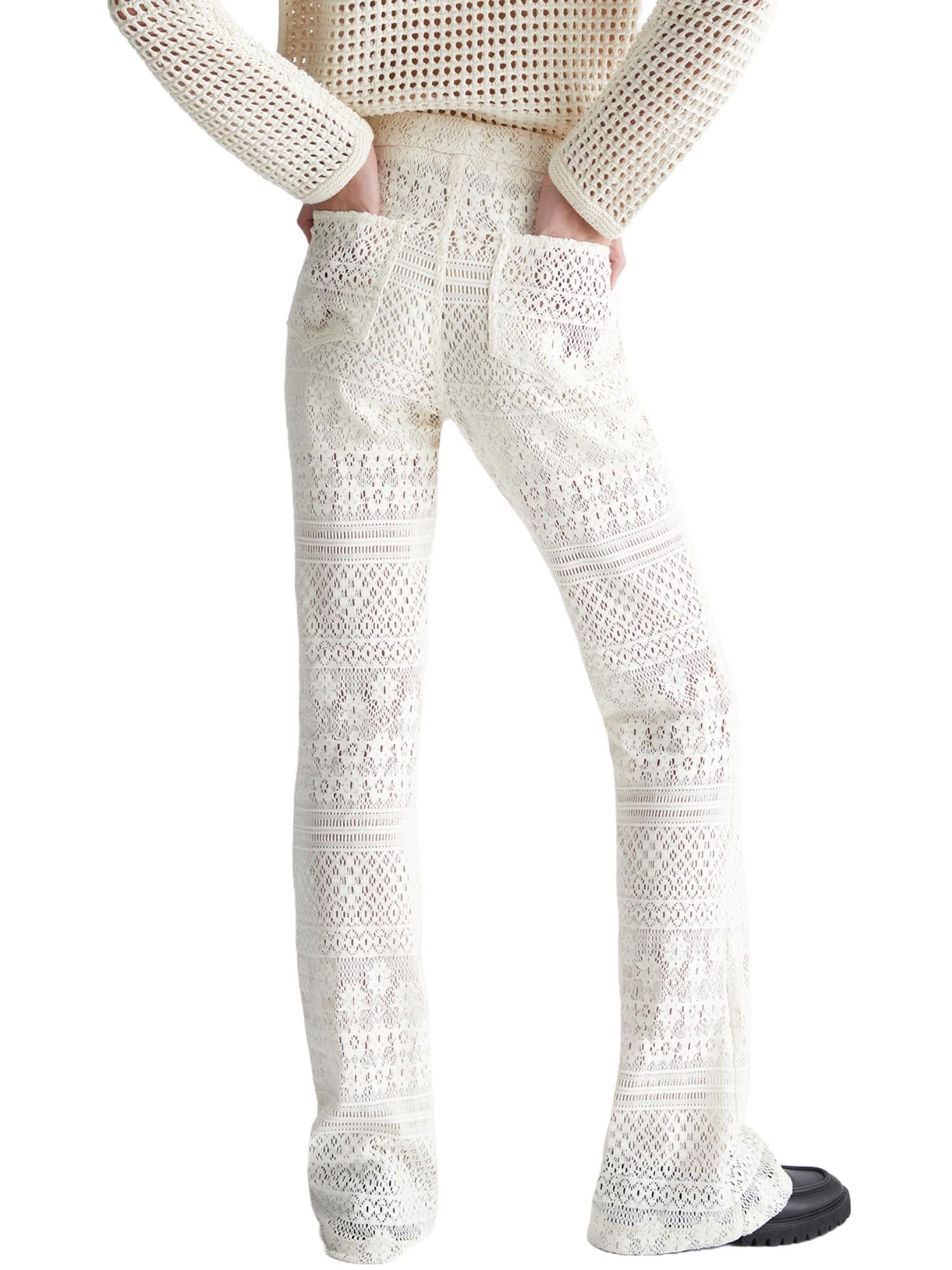 Pantaloni Avorio Liu-jo