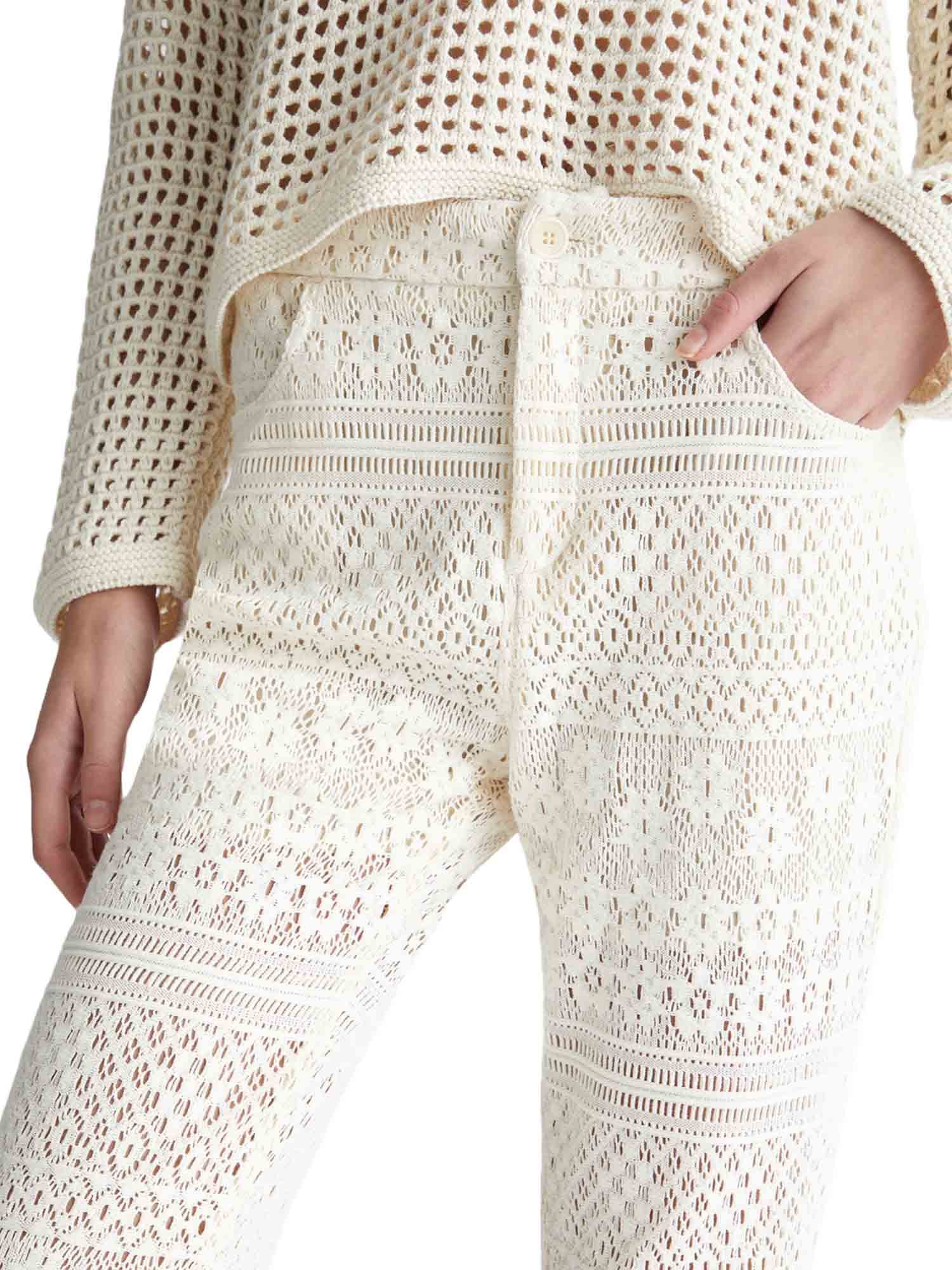 Pantaloni Avorio Liu-jo