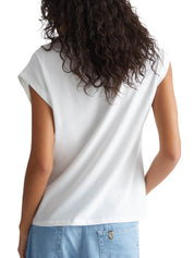 T-shirt Bianco Rosa Liu-jo