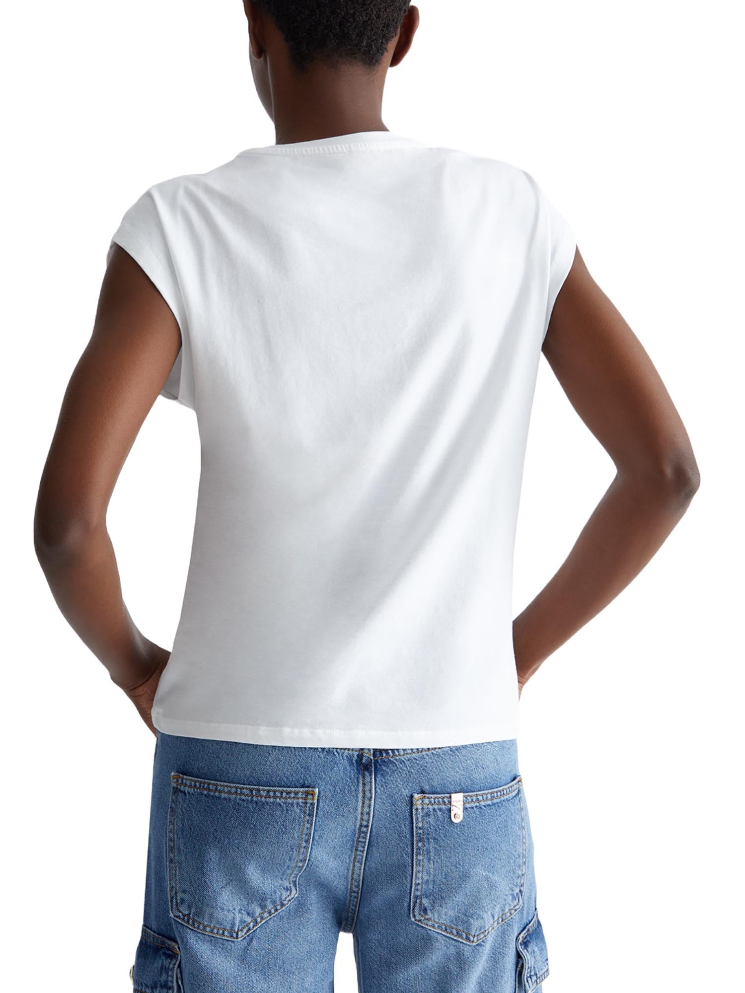 T-shirt Bianco Verde Liu-jo