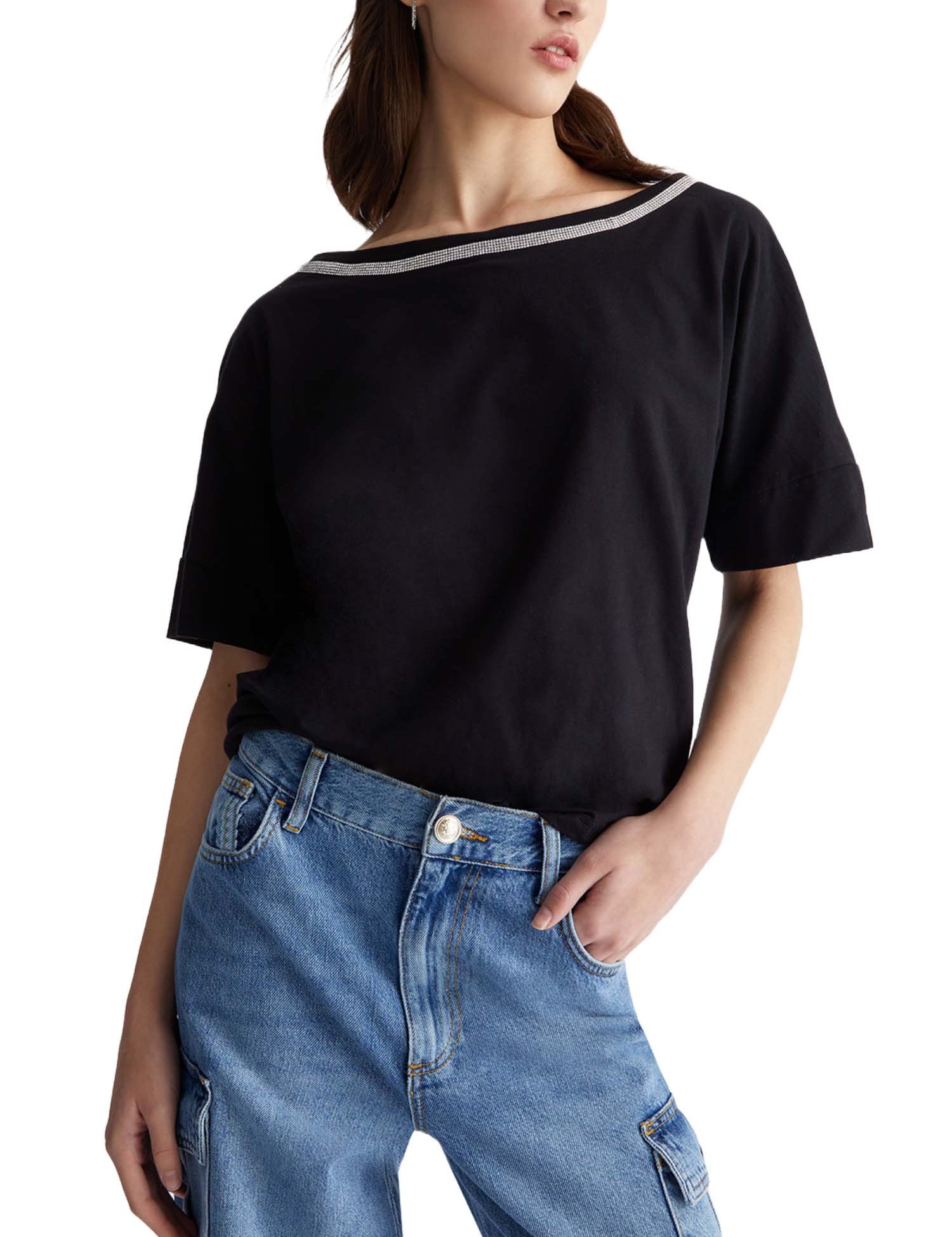 T-shirt Nero Liu-jo
