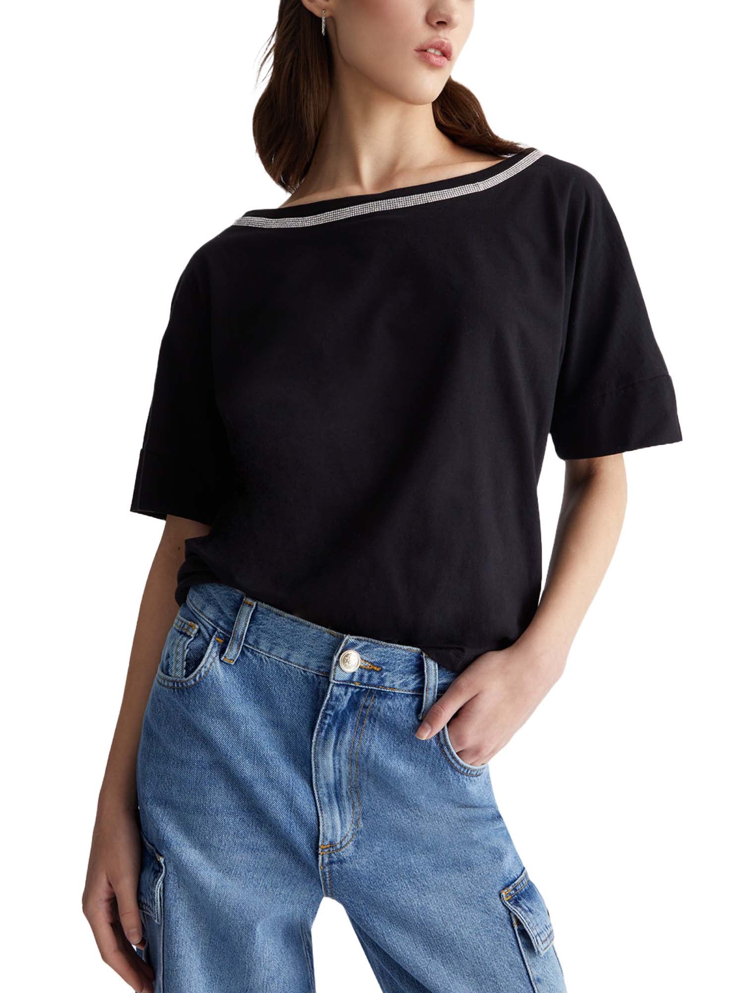 T-shirt Nero Liu-jo