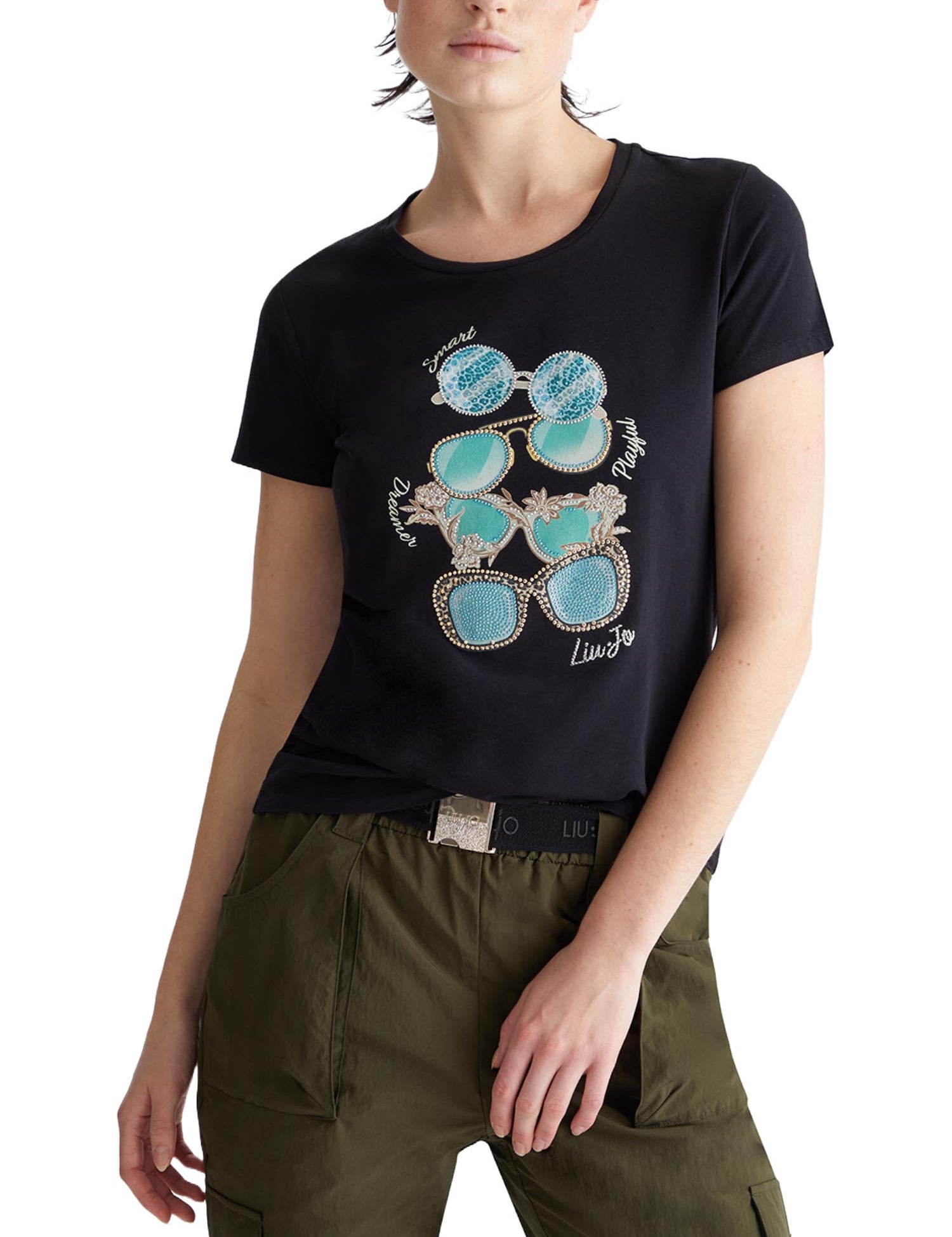 T-shirt Nero Liu-jo