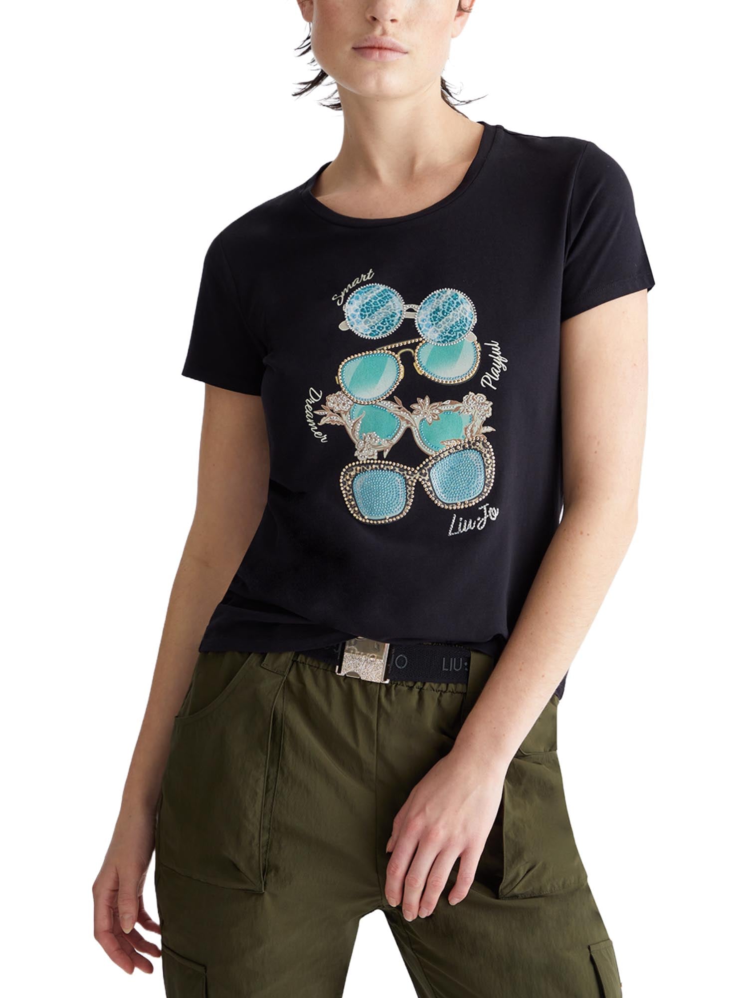 T-shirt Nero Liu-jo
