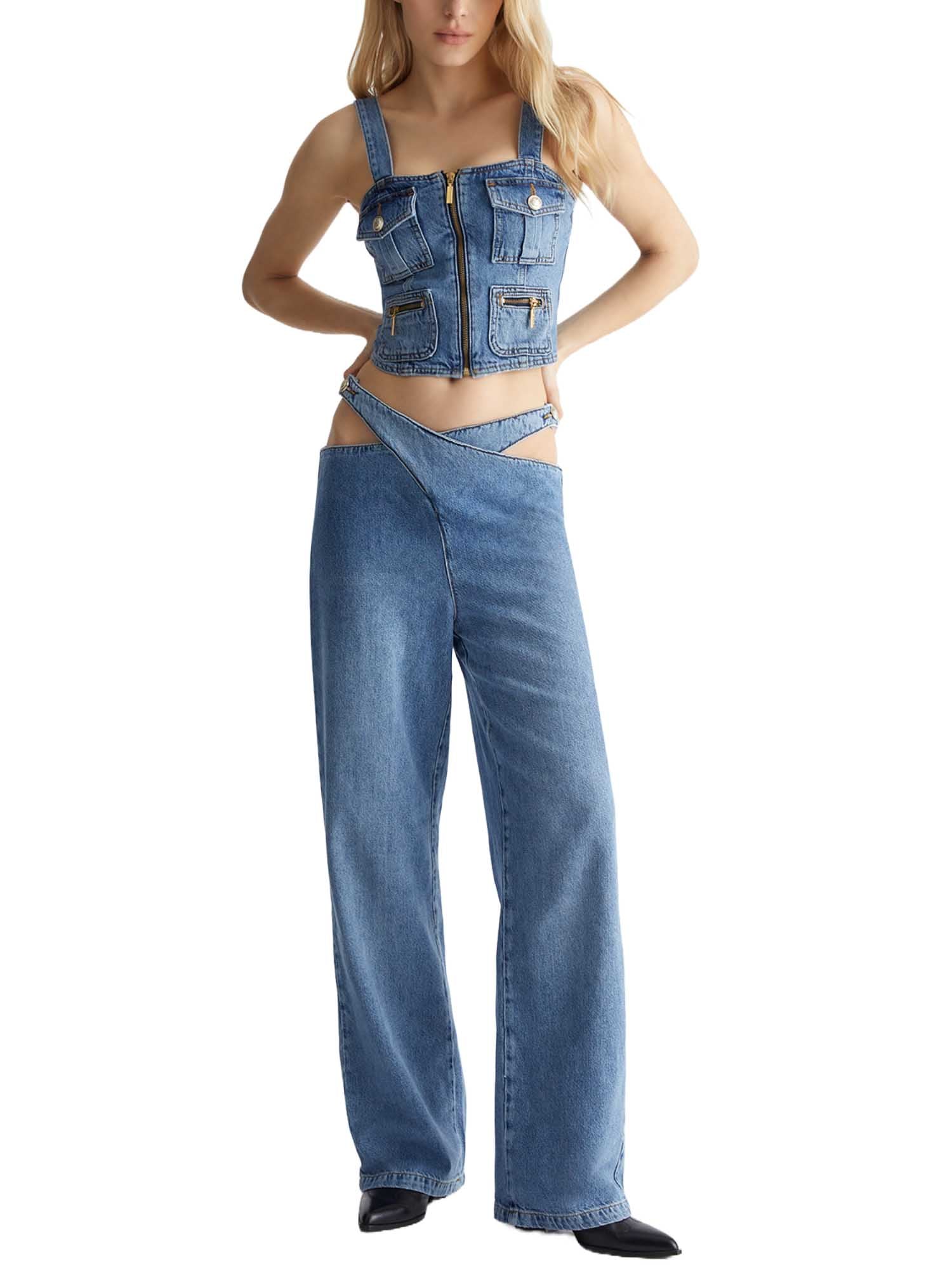 Top e canotte Blu Liu-jo