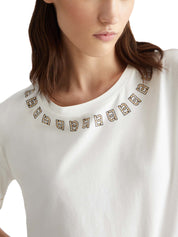 T-shirt Bianco Liu-jo