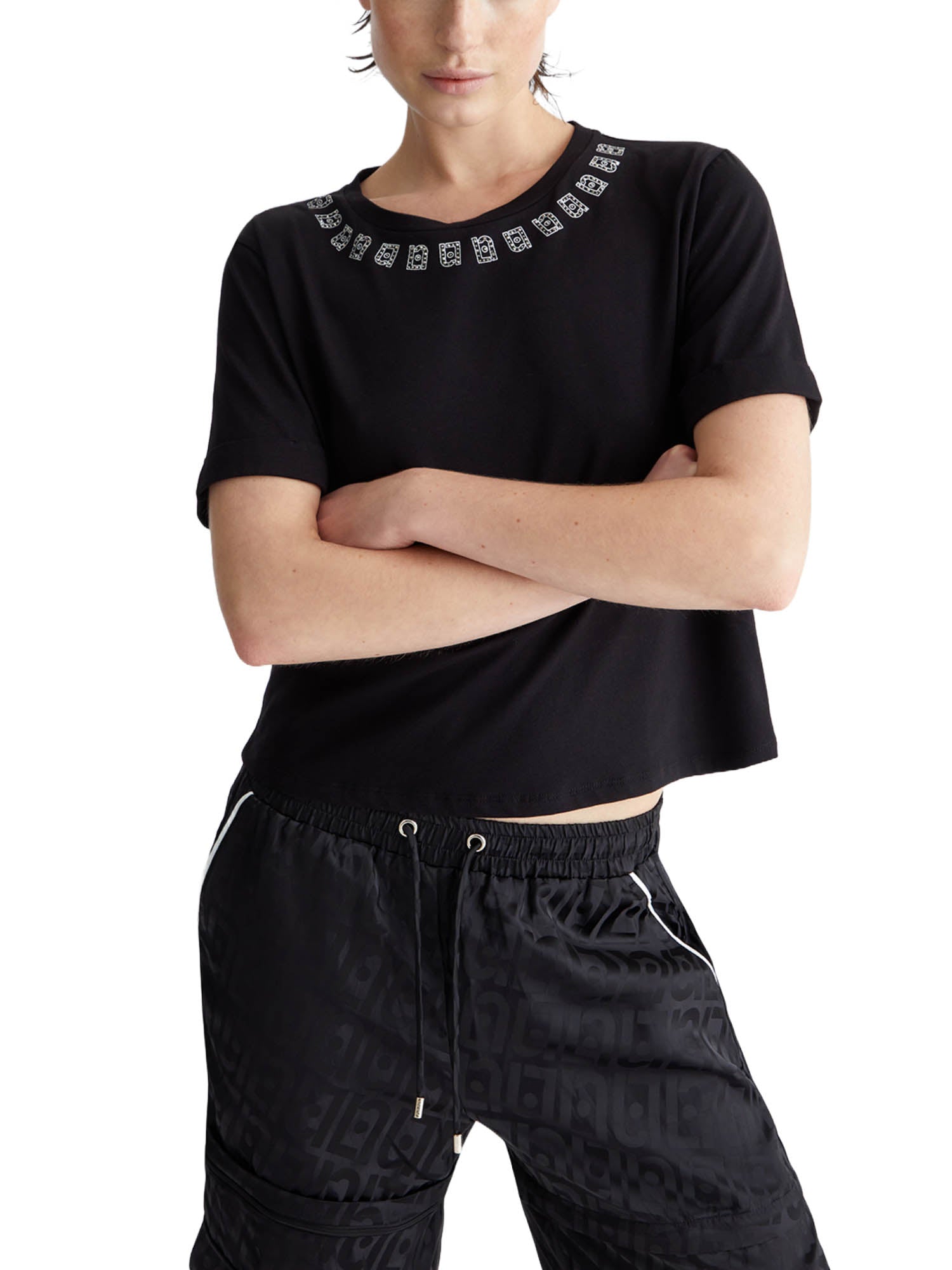 T-shirt Nero Liu-jo