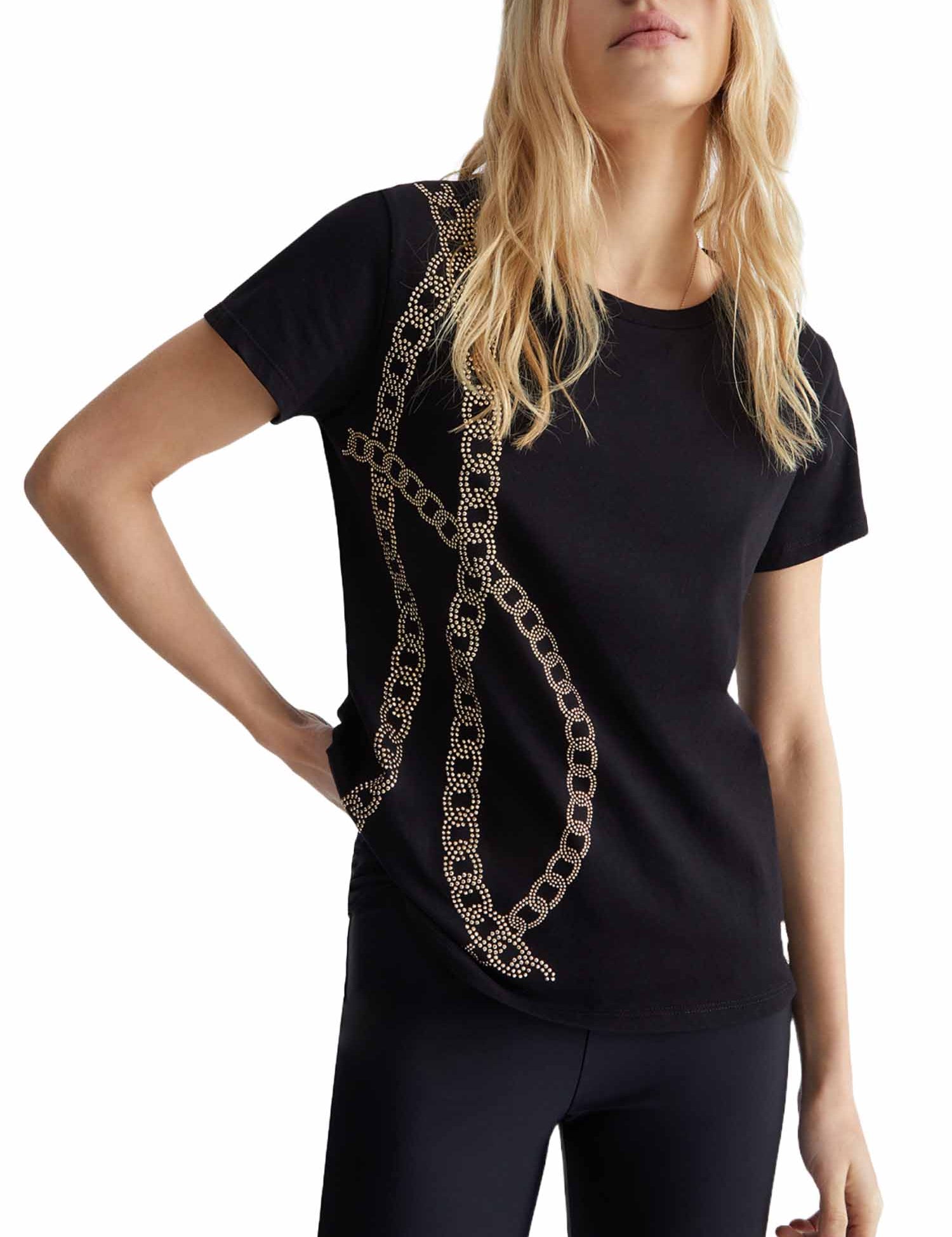T-shirt Nero Liu-jo
