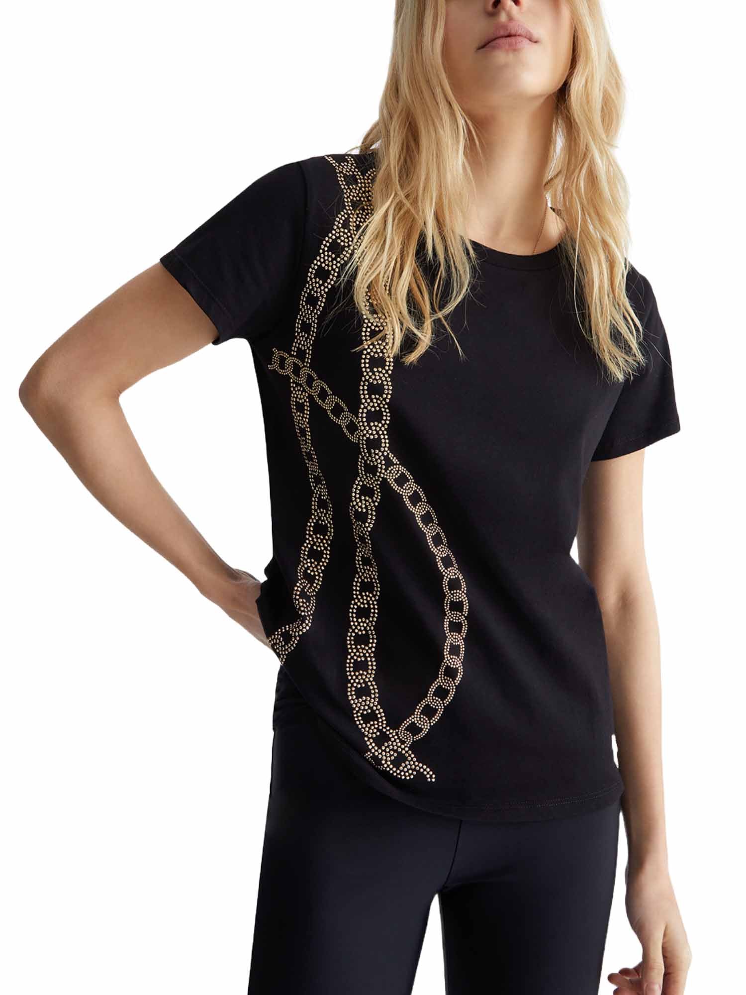 T-shirt Nero Liu-jo