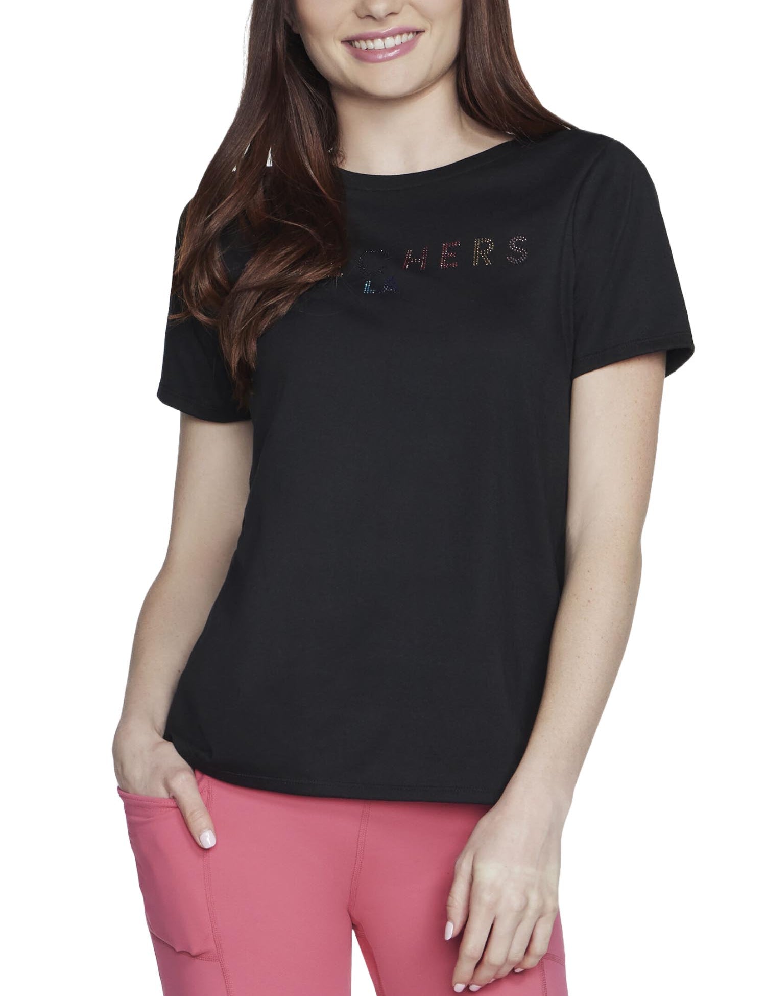 T-shirt Nero Skechers