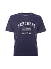T-shirt Blu Skechers