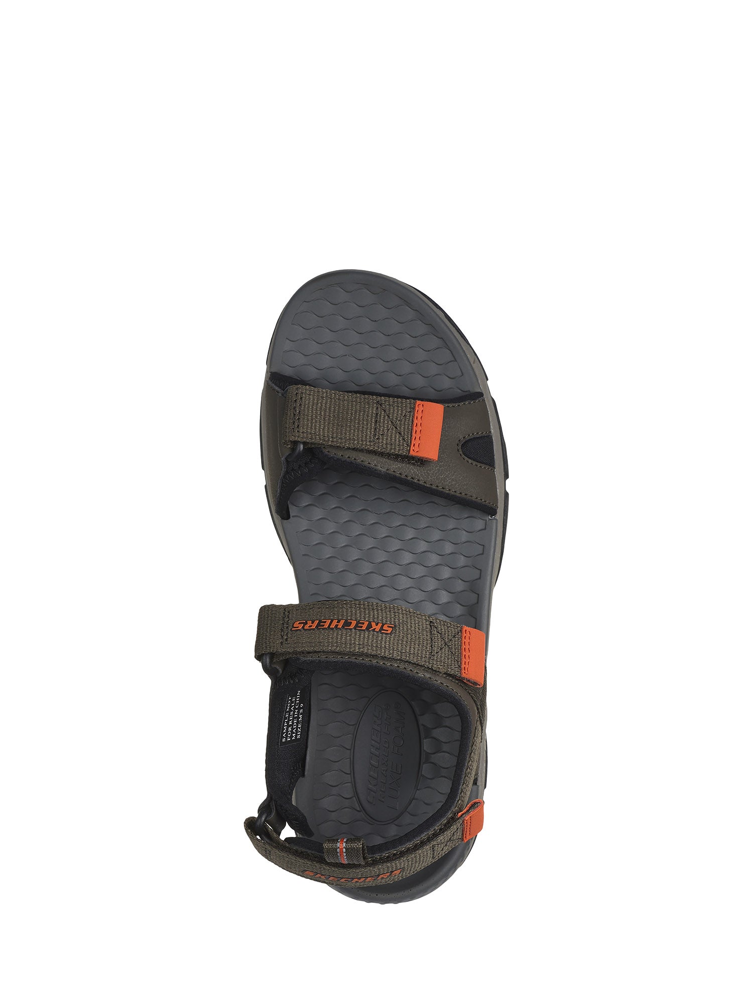 Sandali con strappi Verde Skechers