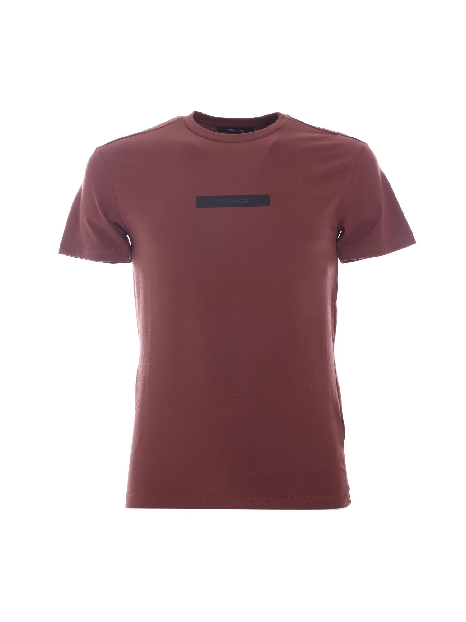 T-shirt Marrone Yes-zee
