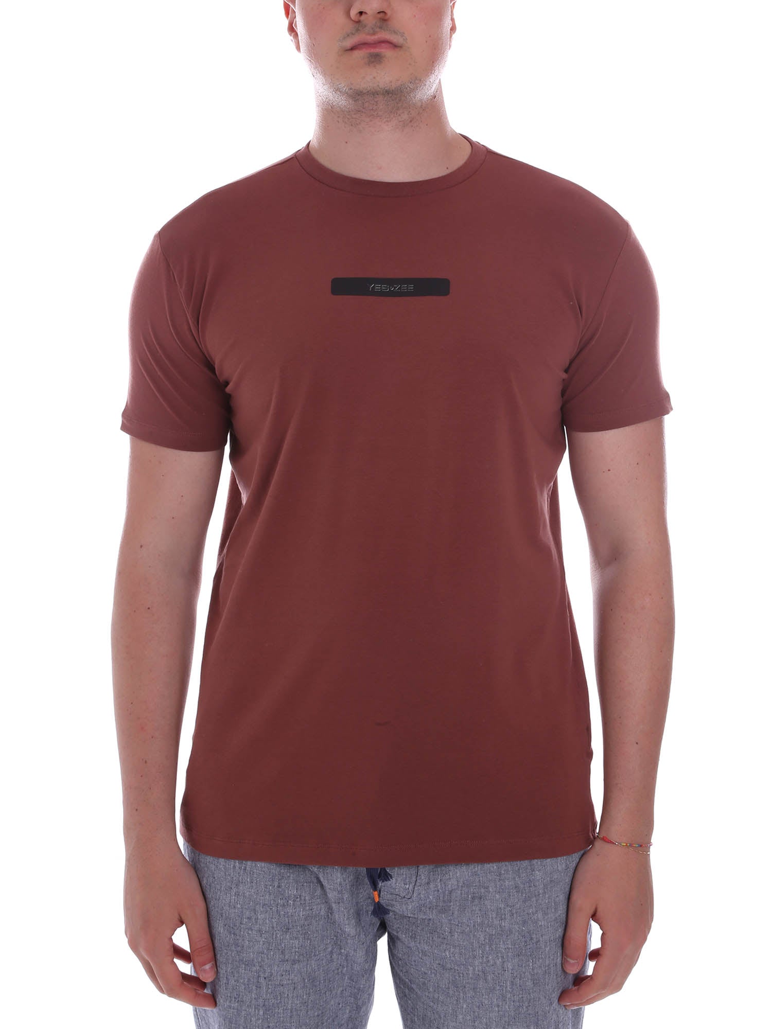 T-shirt Marrone Yes-zee