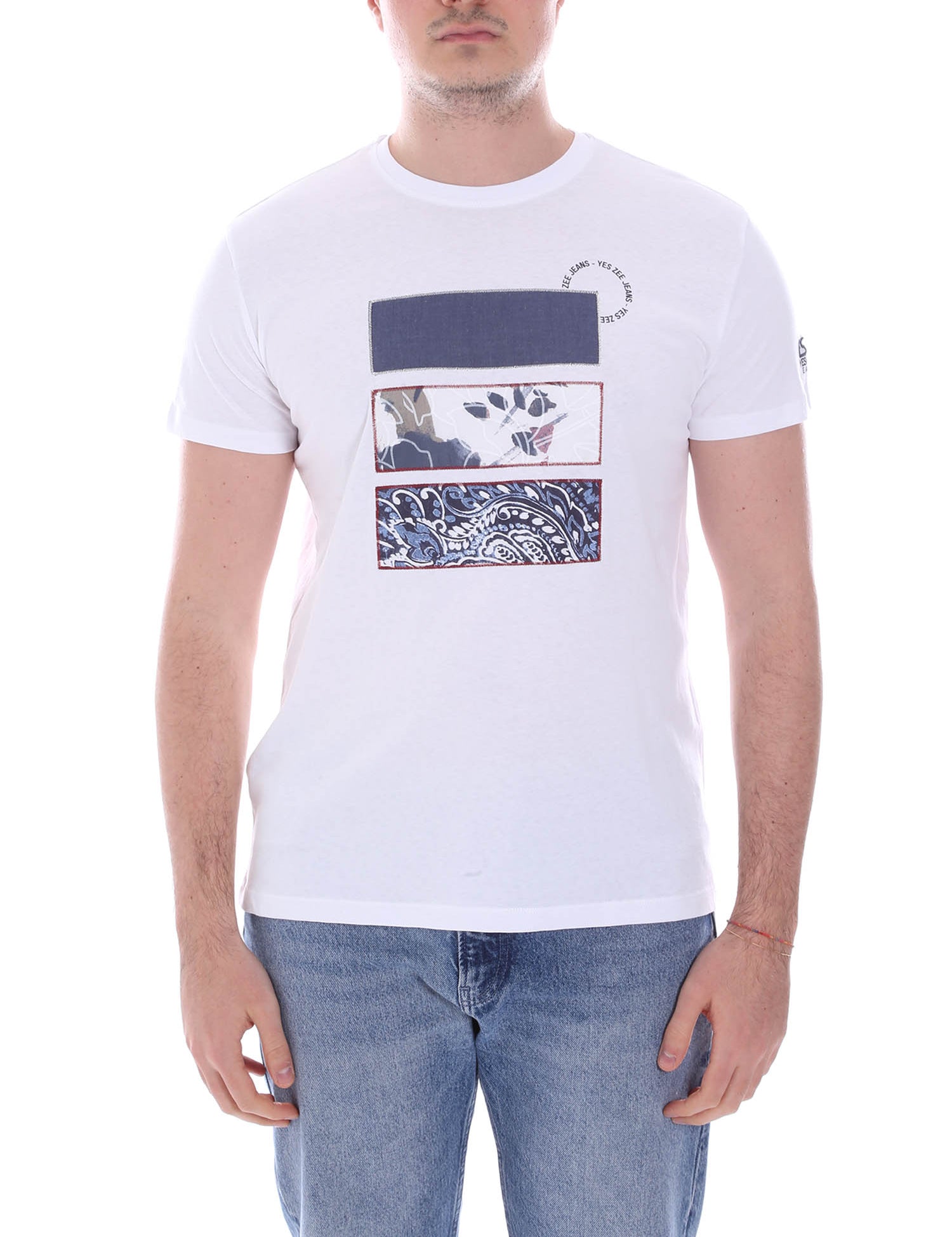 T-shirt Bianco Yes-zee