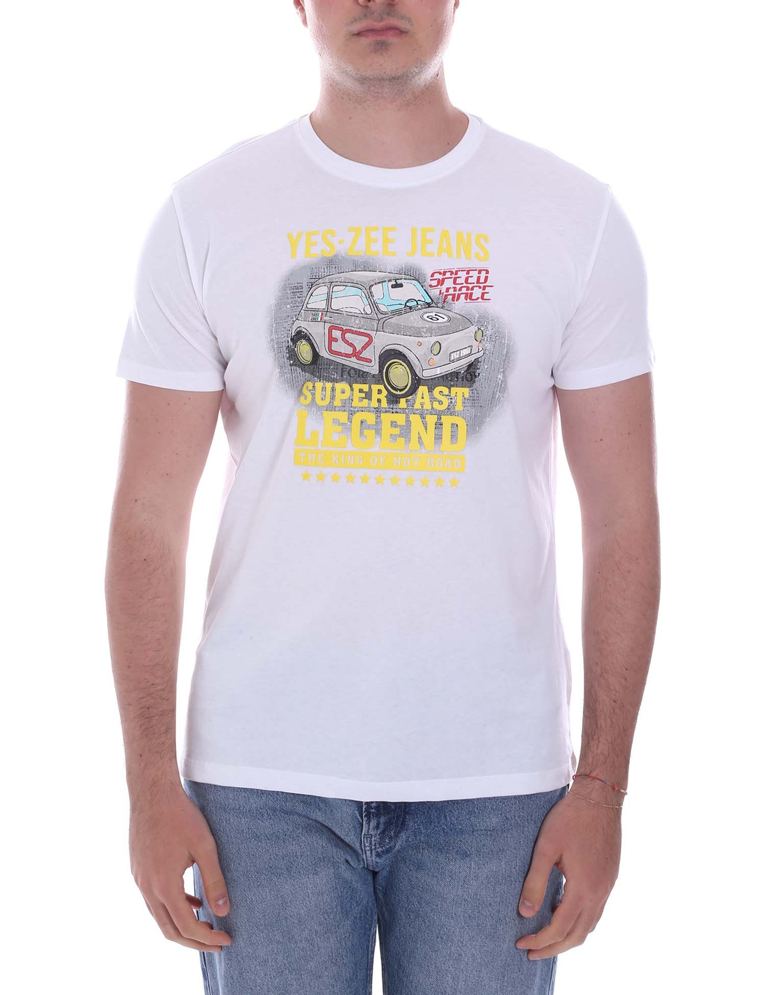 T-shirt Bianco Yes-zee
