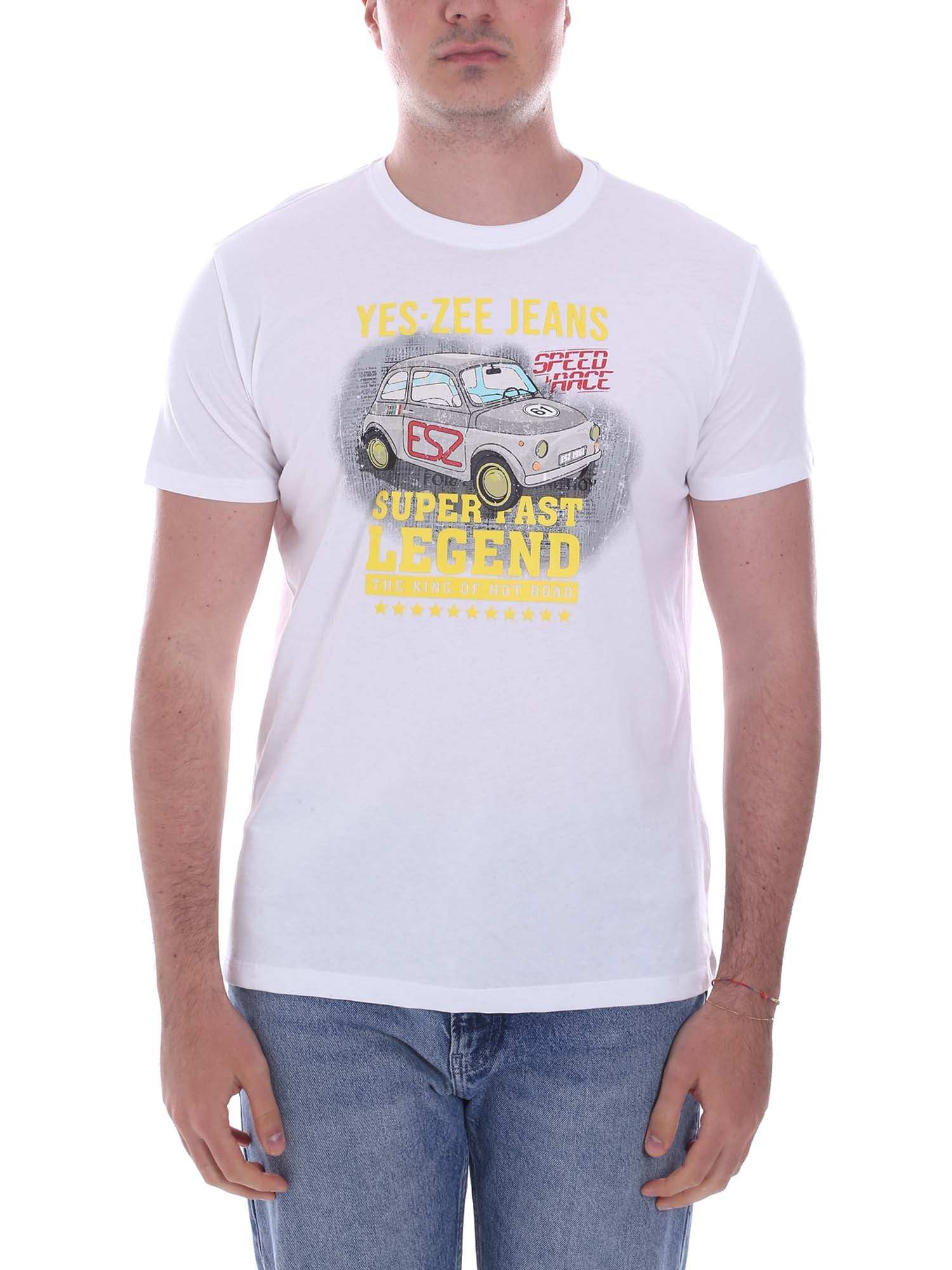 T-shirt Bianco Yes-zee