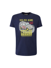 T-shirt Blu Yes-zee