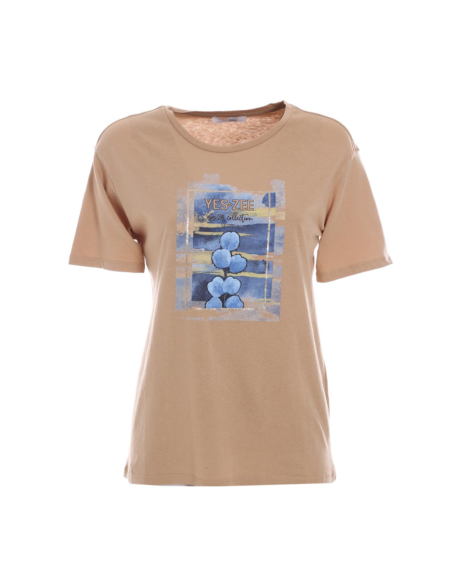 T-shirt Beige Yes-zee