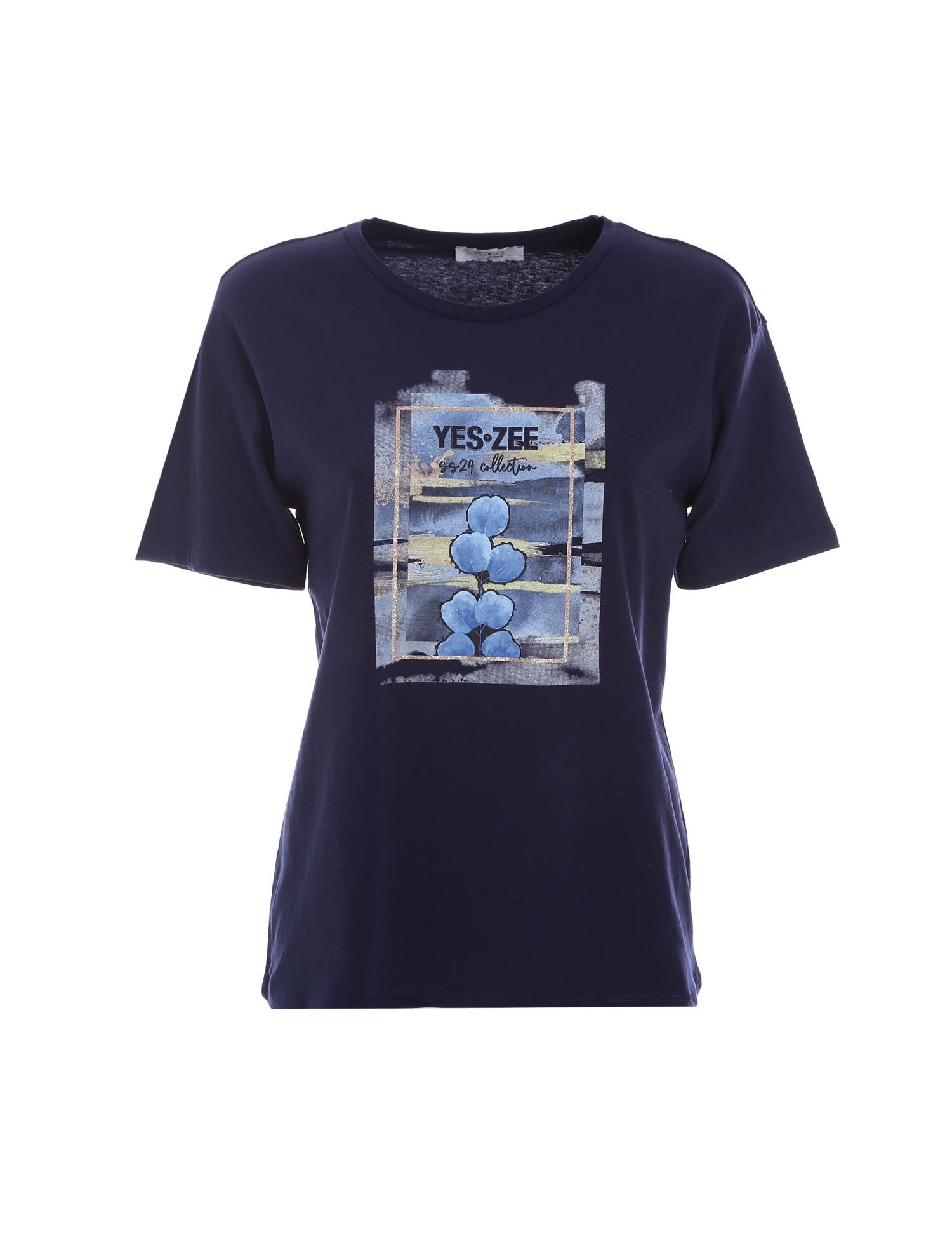 T-shirt Blu Yes-zee