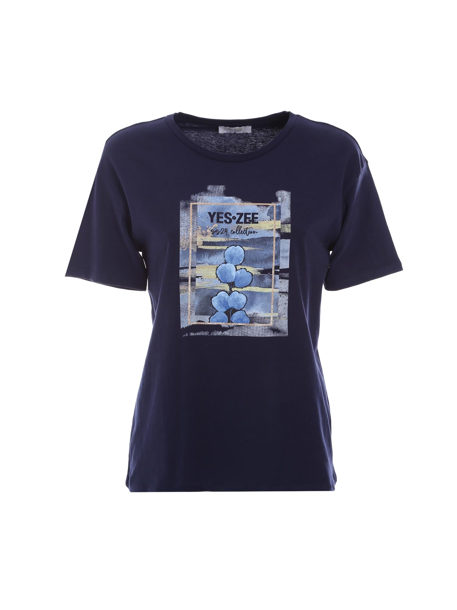 T-shirt Blu Yes-zee
