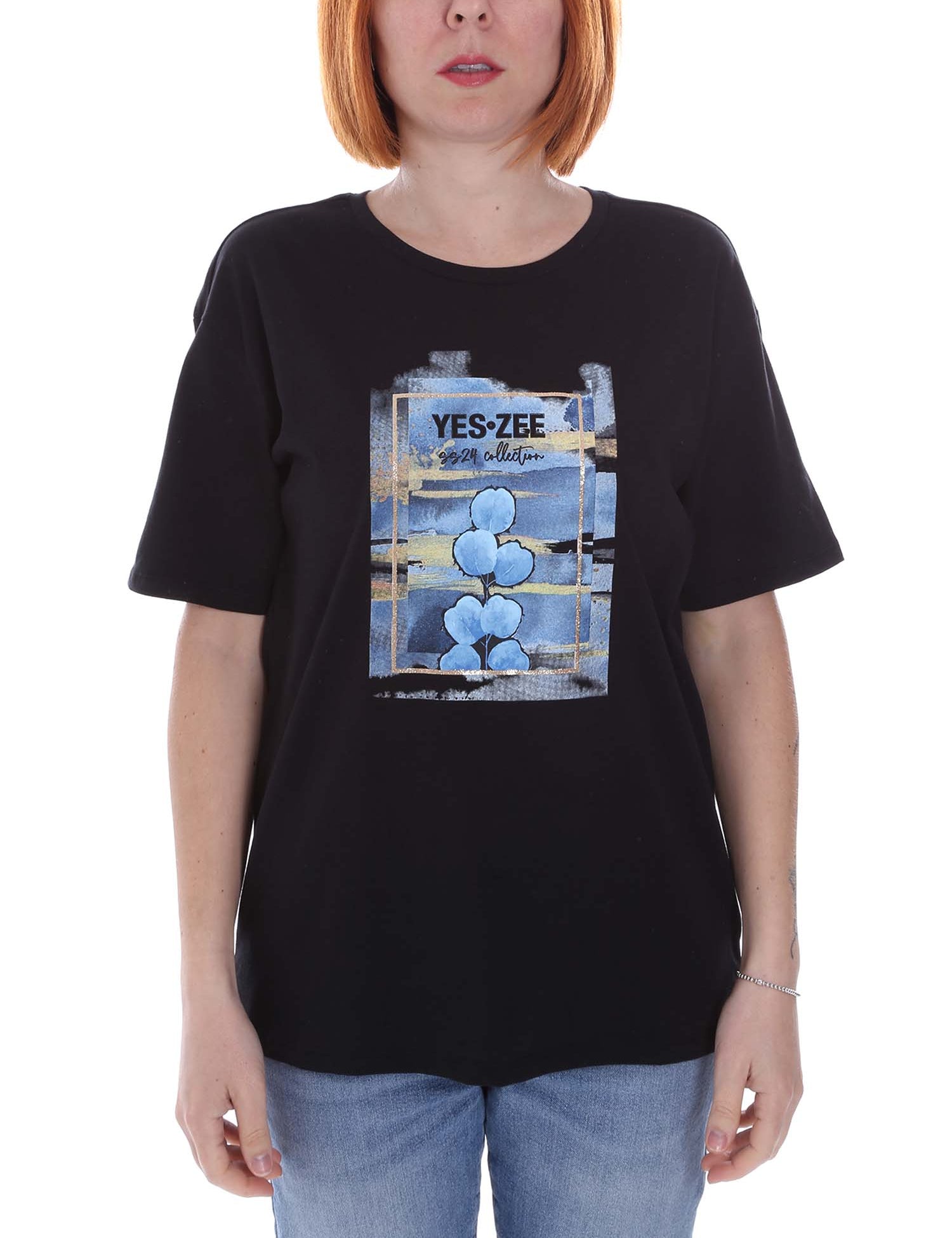 T-shirt Nero Yes-zee
