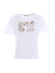 T-shirt Bianco Yes-zee