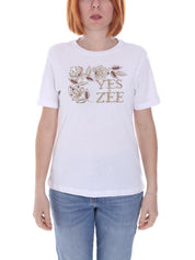 T-shirt Bianco Yes-zee