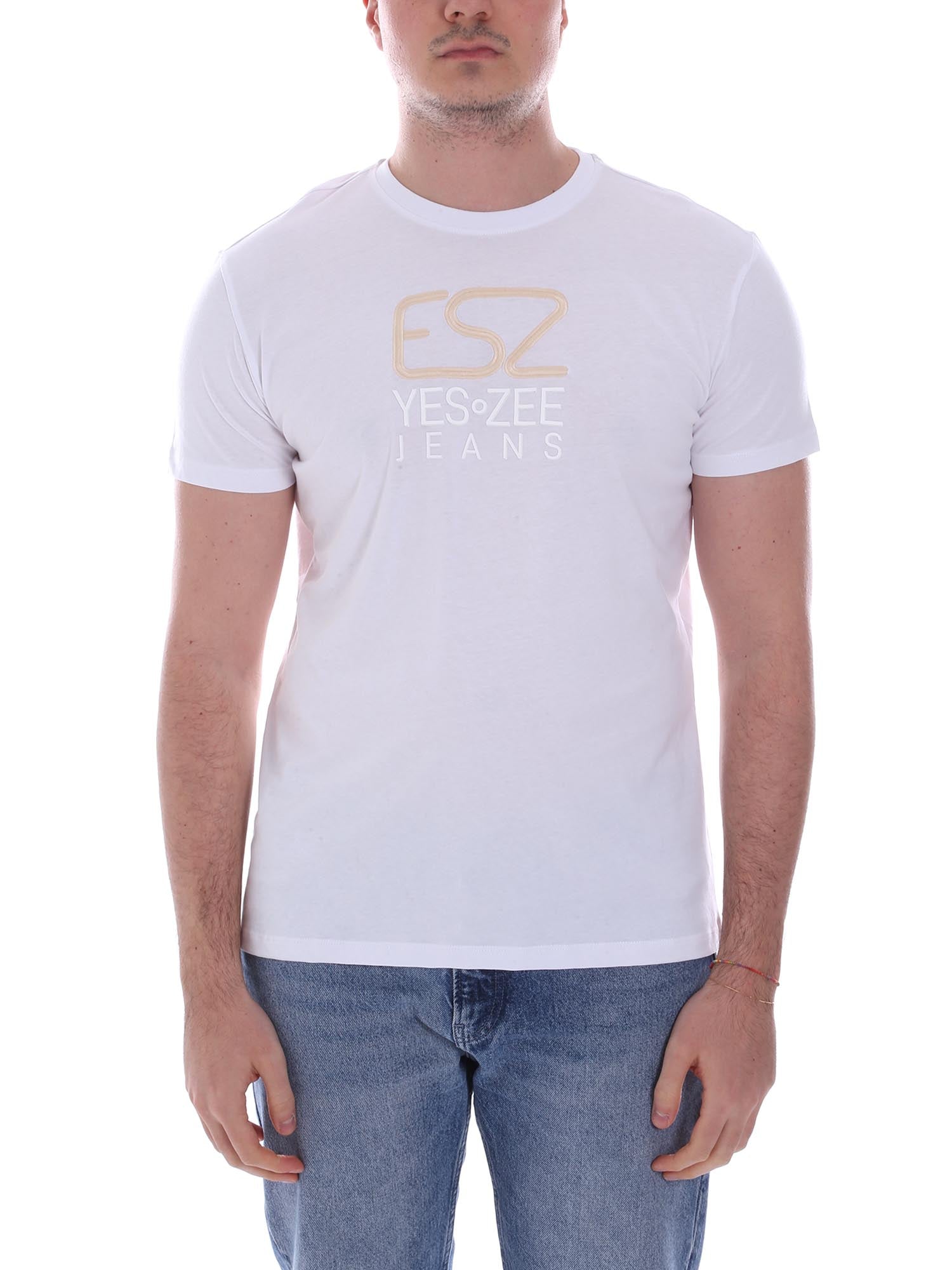 T-shirt Bianco Yes-zee