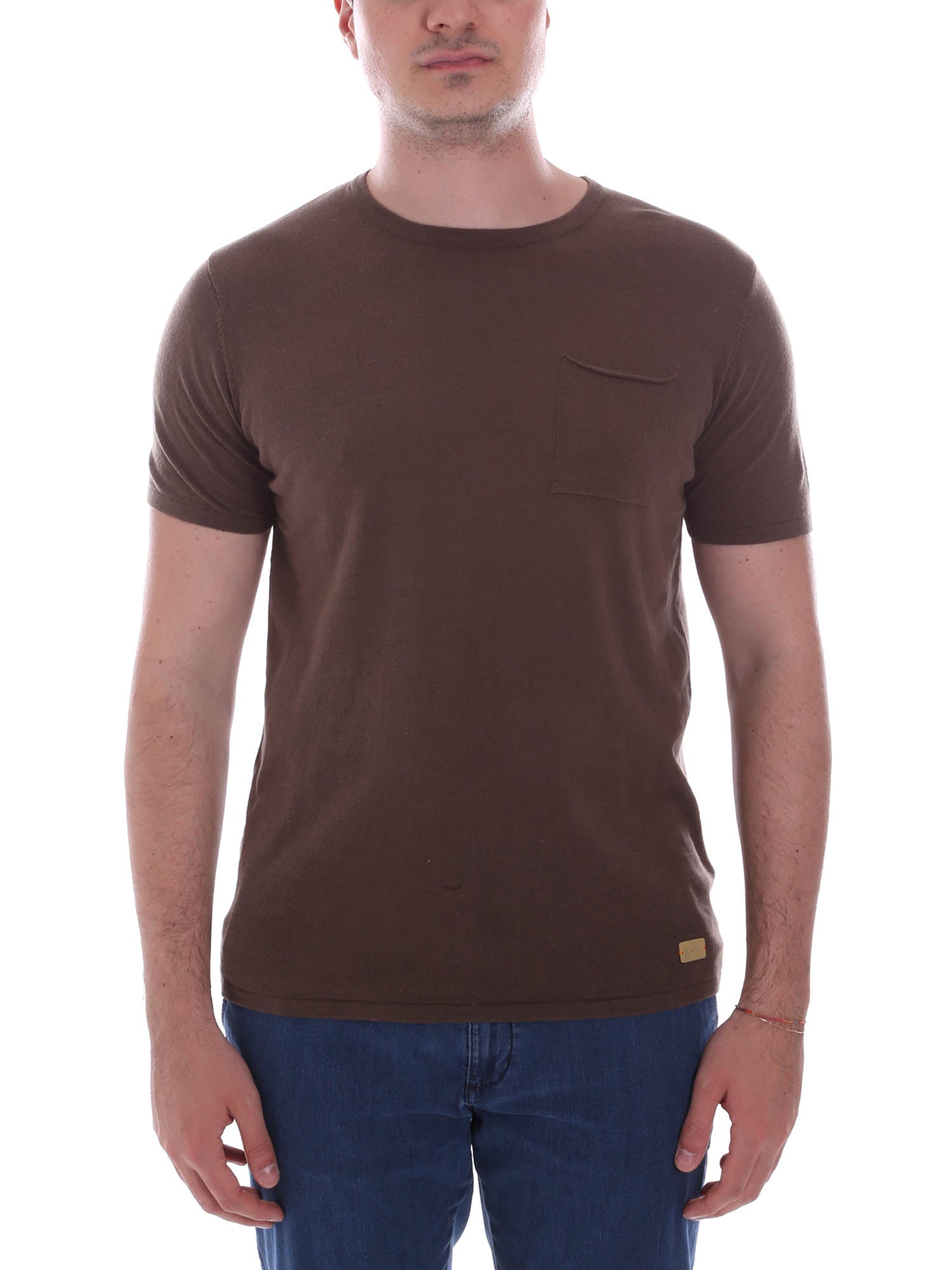 T-shirt Marrone Yes-zee