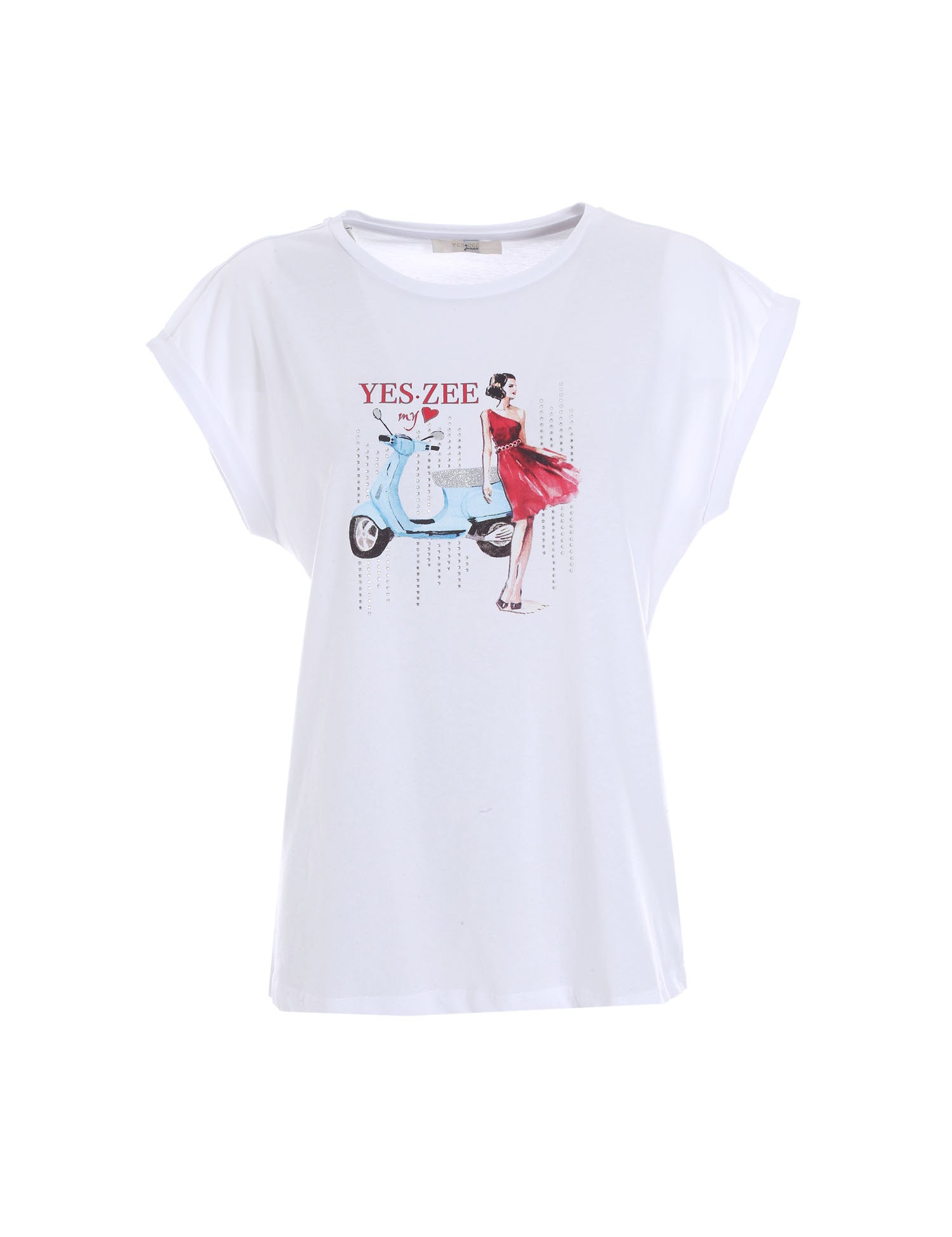 T-shirt Bianco Yes-zee