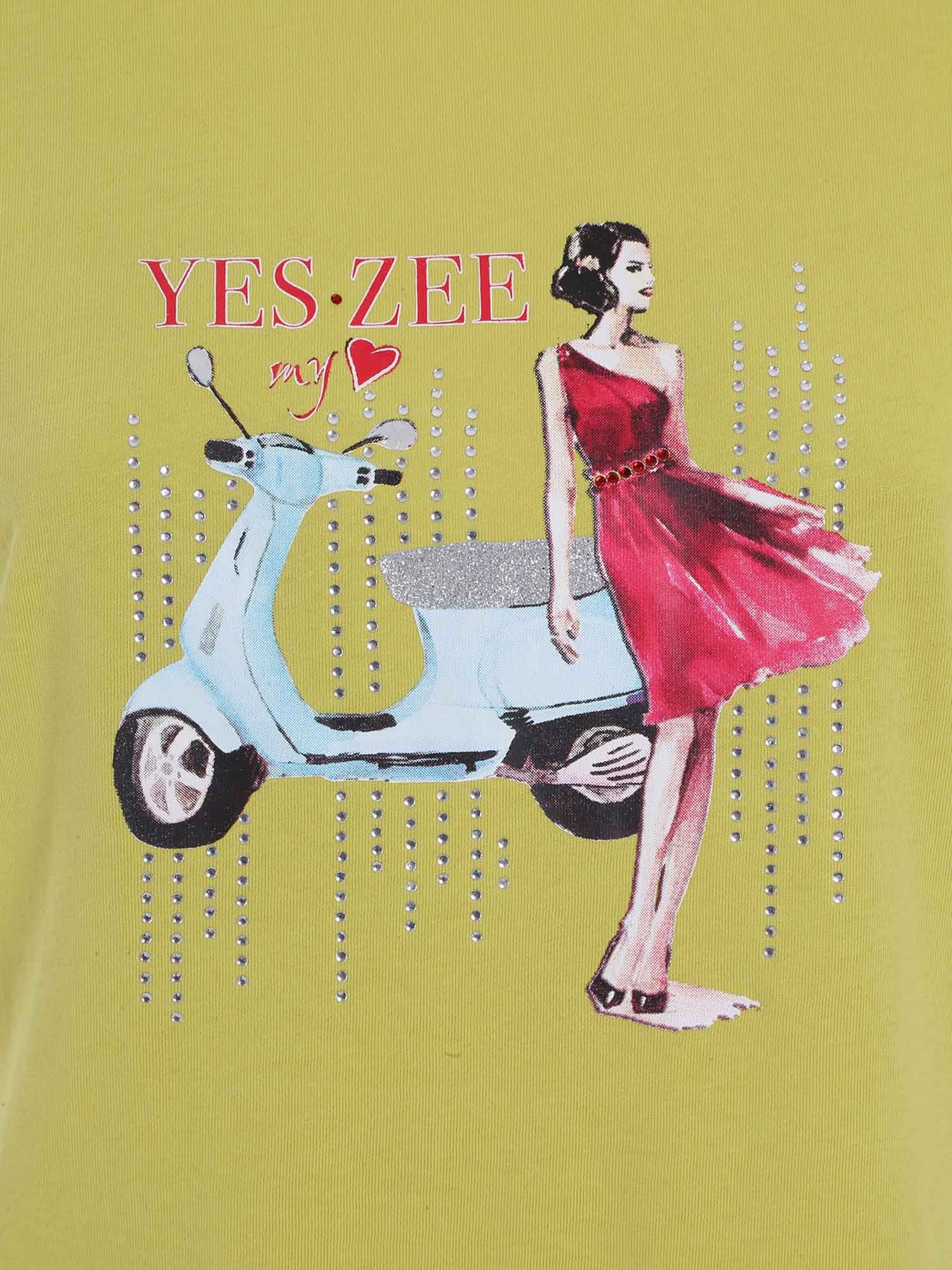 T-shirt Verde Yes-zee