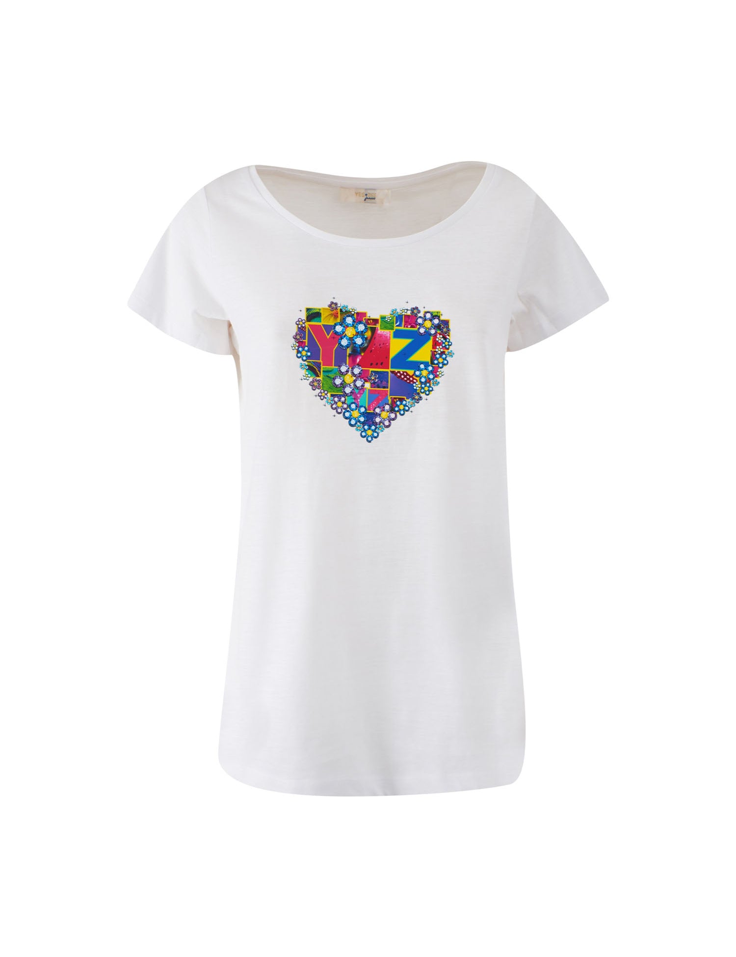 T-shirt Bianco Yes-zee
