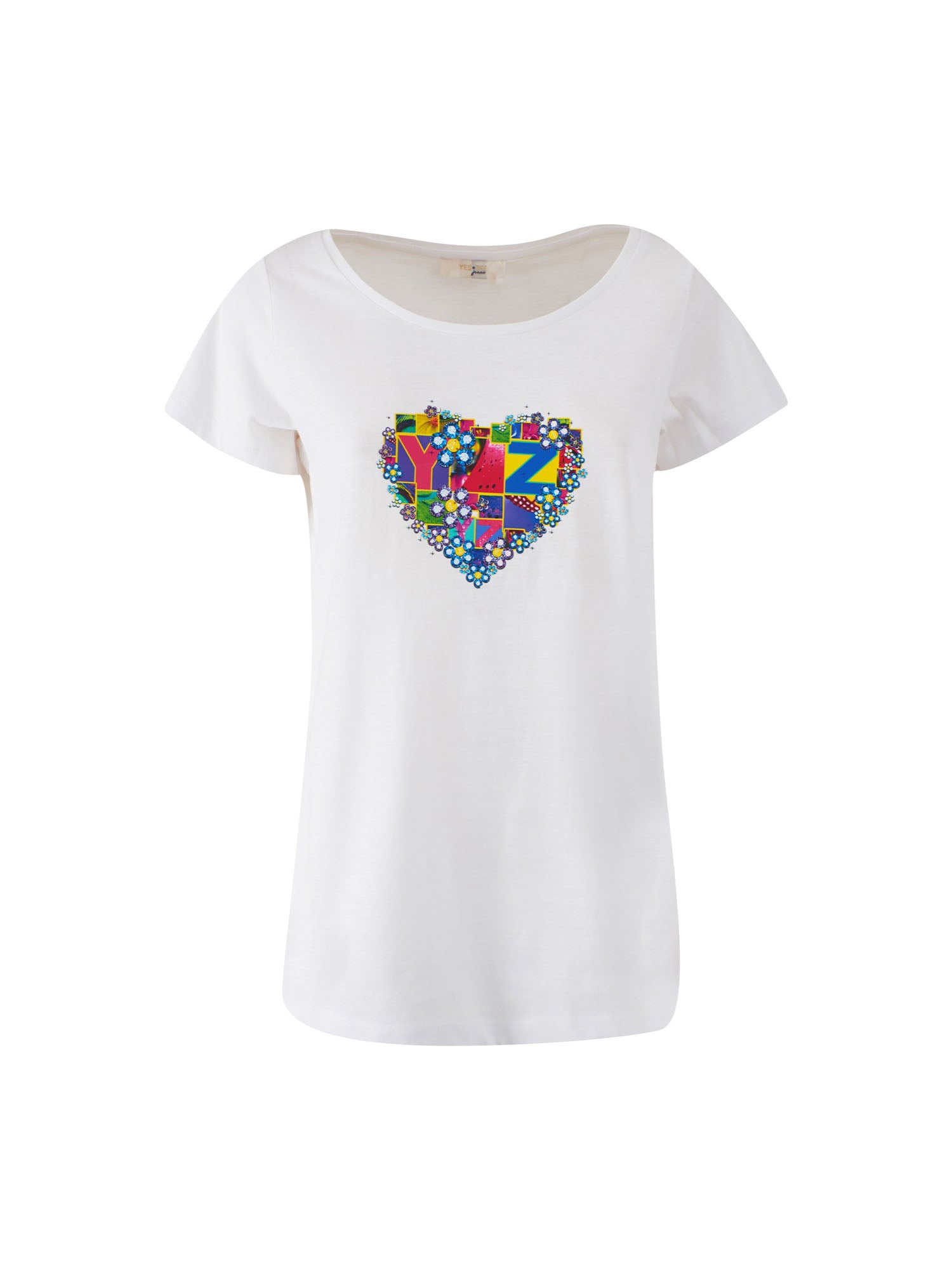 T-shirt Bianco Yes-zee