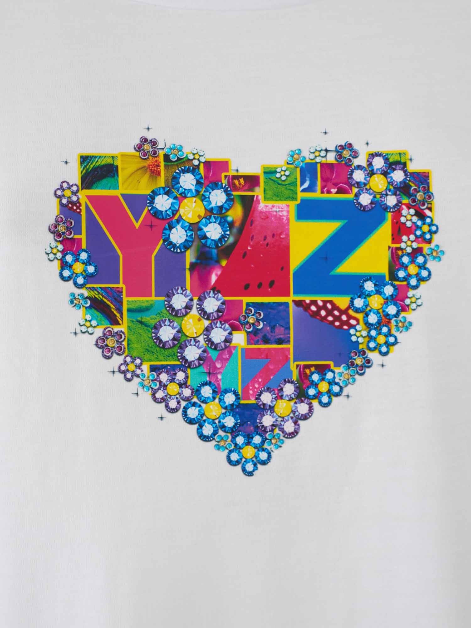 T-shirt Bianco Yes-zee