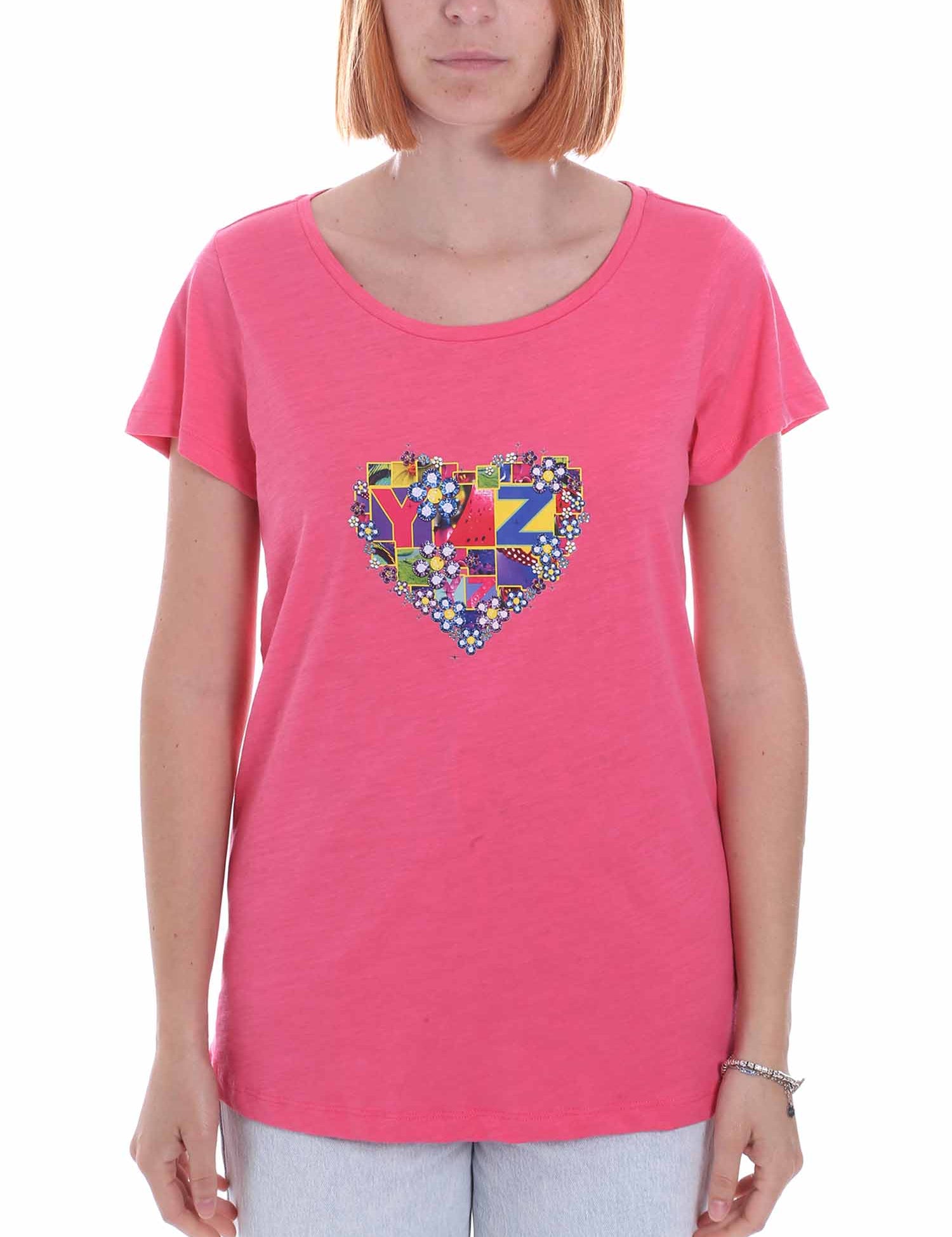 T-shirt Fucsia Yes-zee