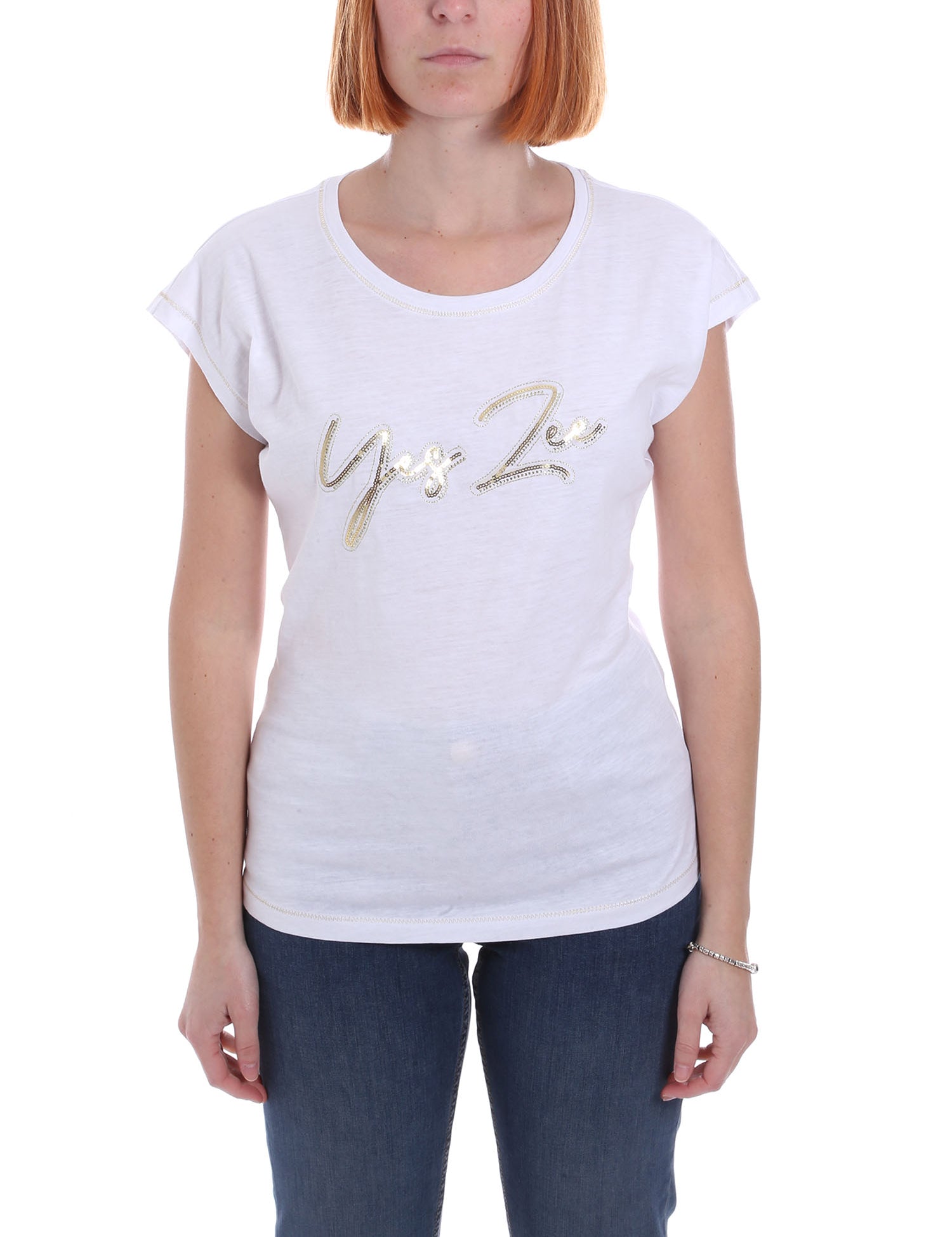T-shirt Bianco Yes-zee