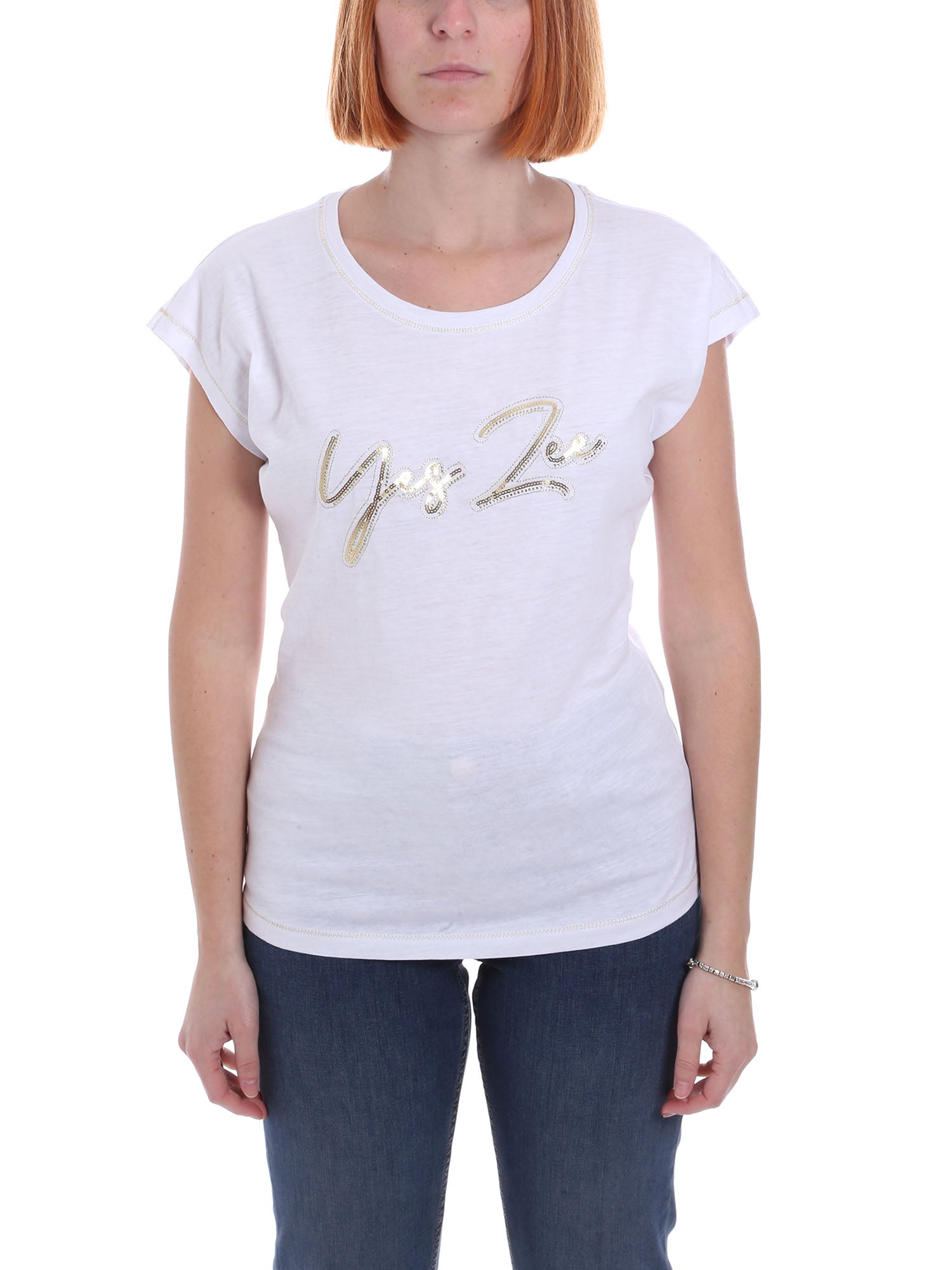 T-shirt Bianco Yes-zee