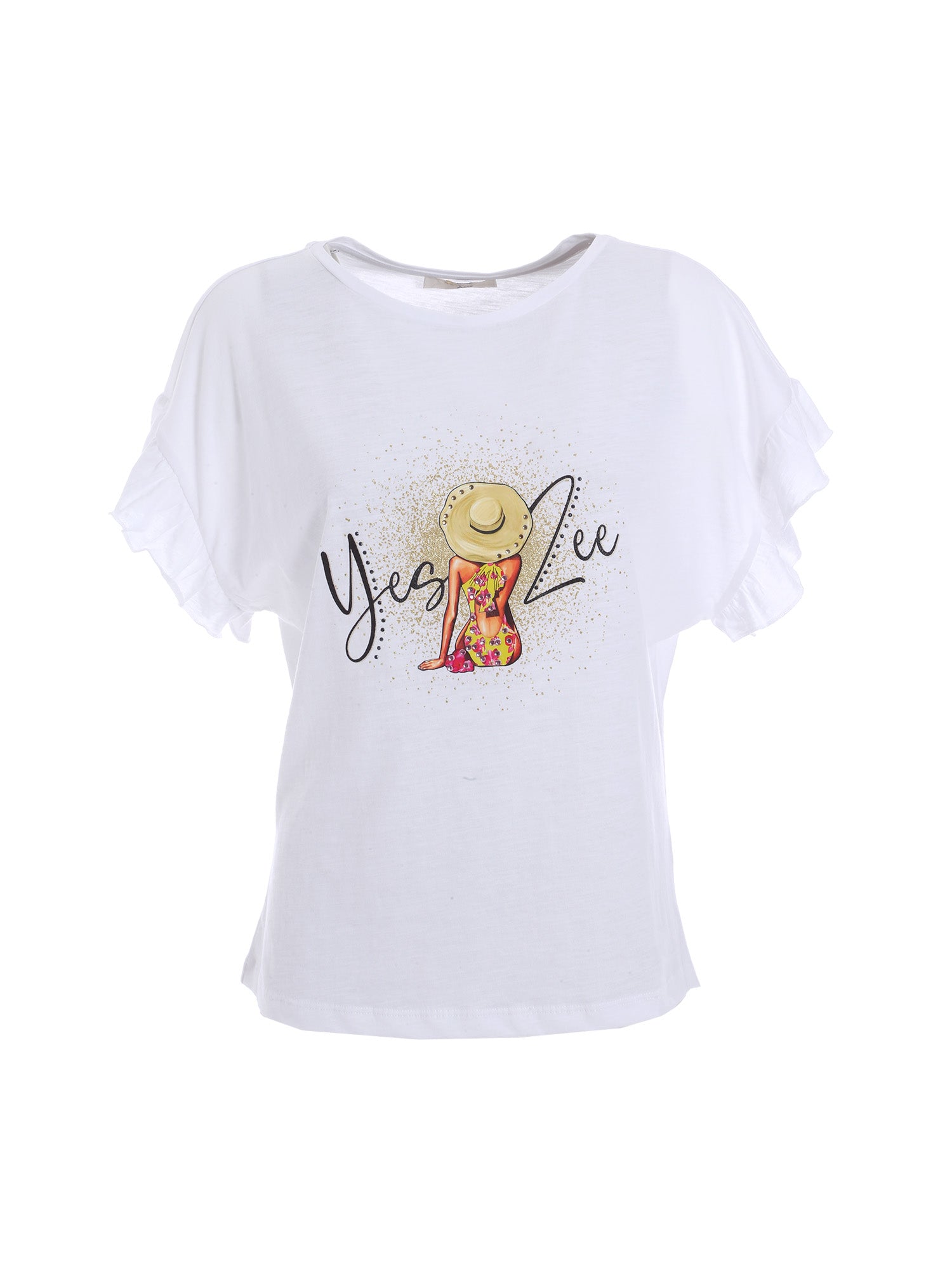 T-shirt Bianco Yes-zee