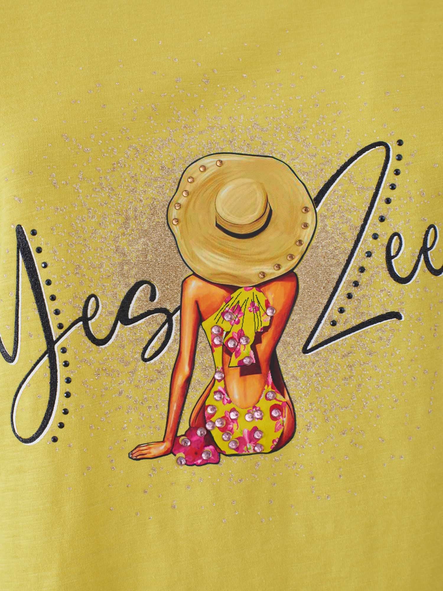 T-shirt Giallo Yes-zee