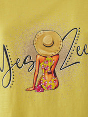 T-shirt Giallo Yes-zee