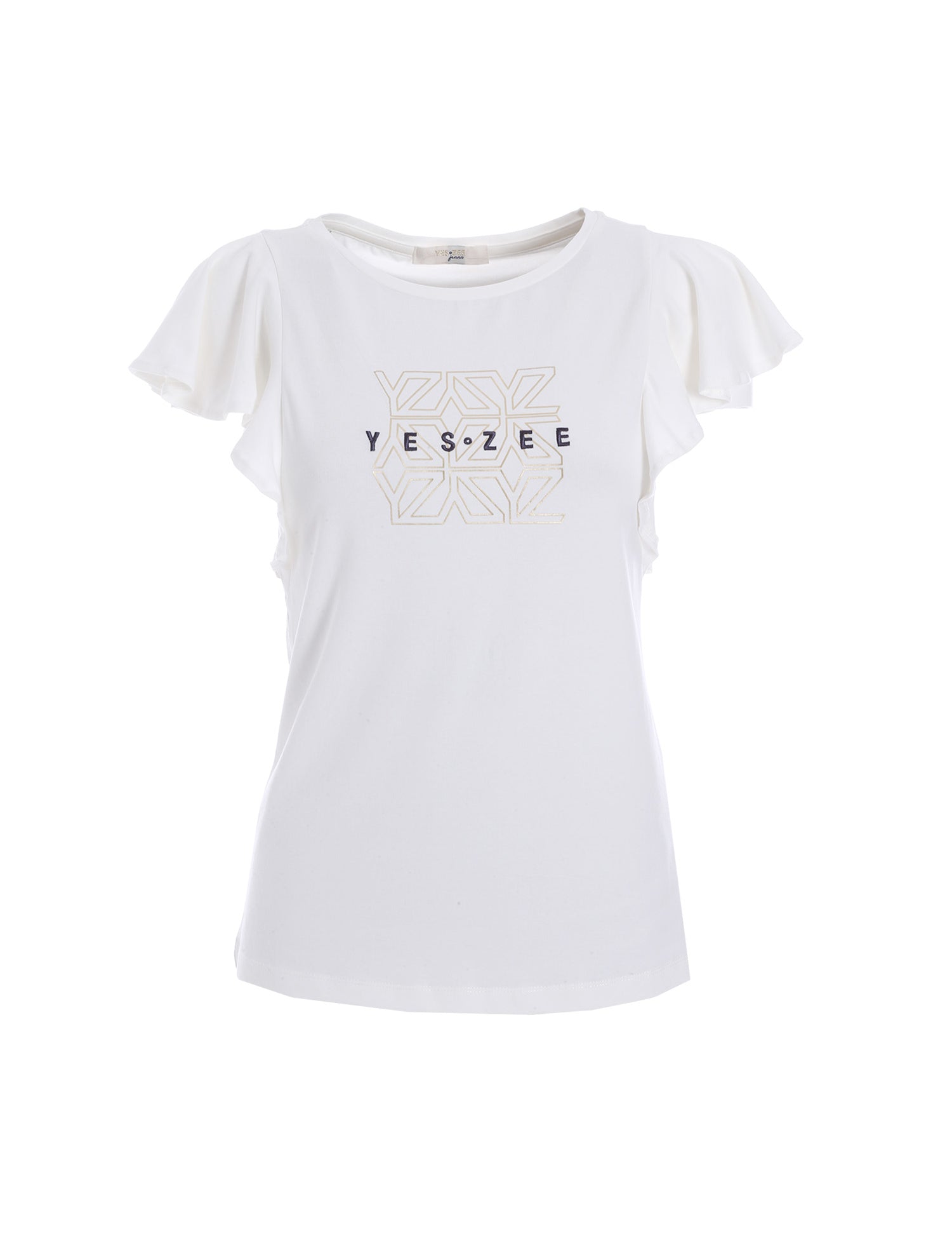 T-shirt Bianco Yes-zee