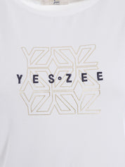 T-shirt Bianco Yes-zee