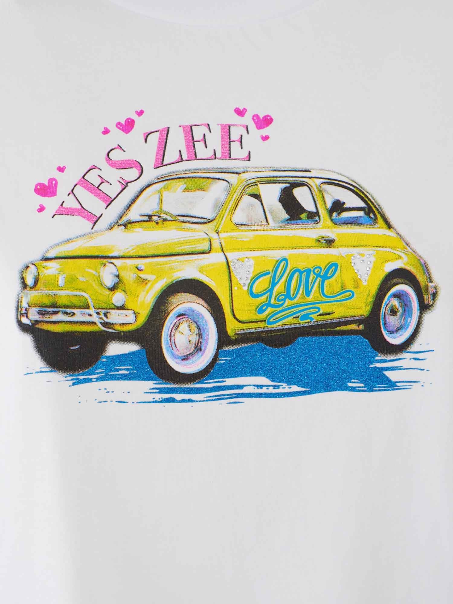 T-shirt Bianco Yes-zee