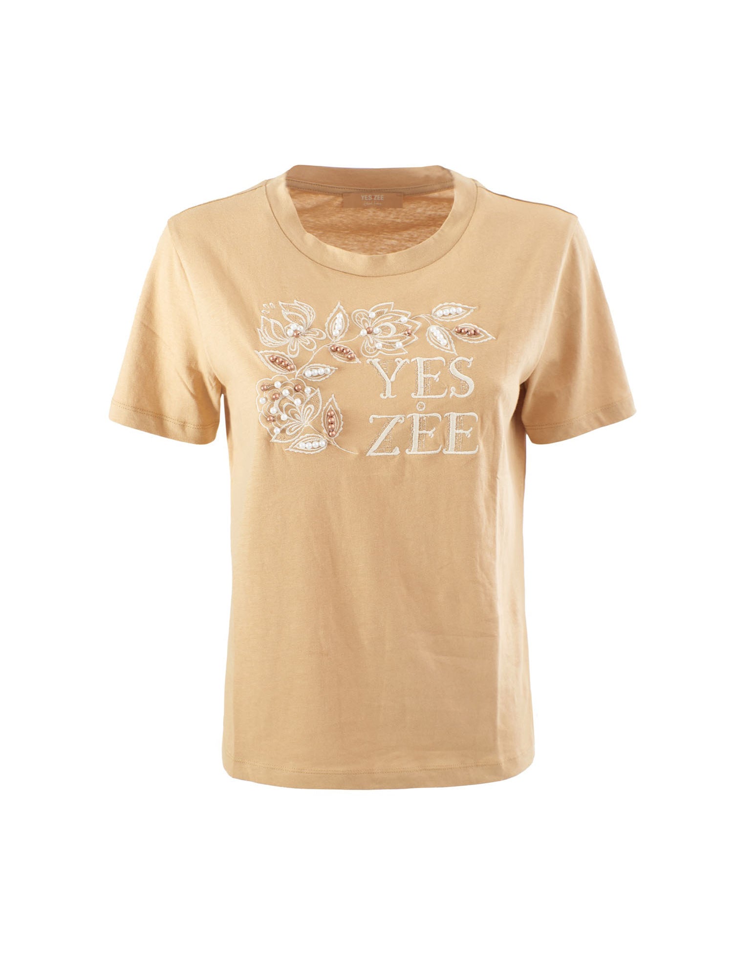 T-shirt Beige Yes-zee