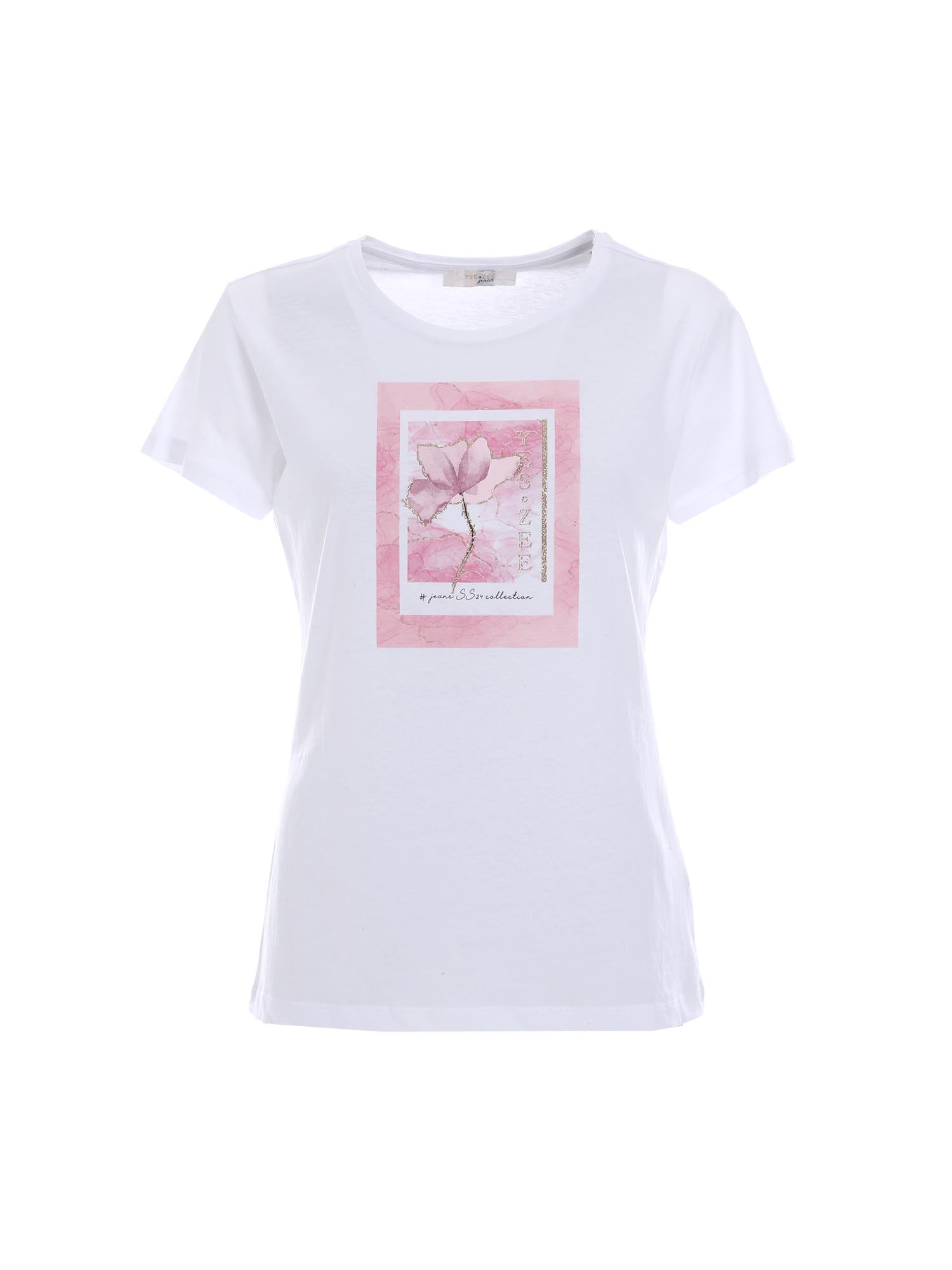 T-shirt Bianco Yes-zee