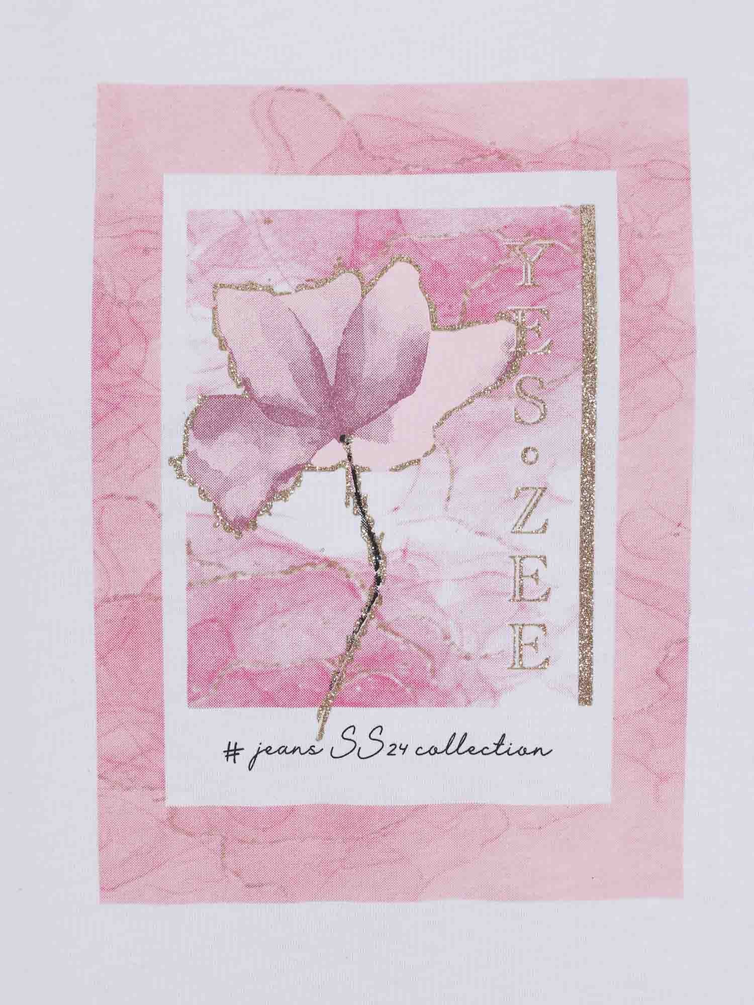 T-shirt Bianco Yes-zee