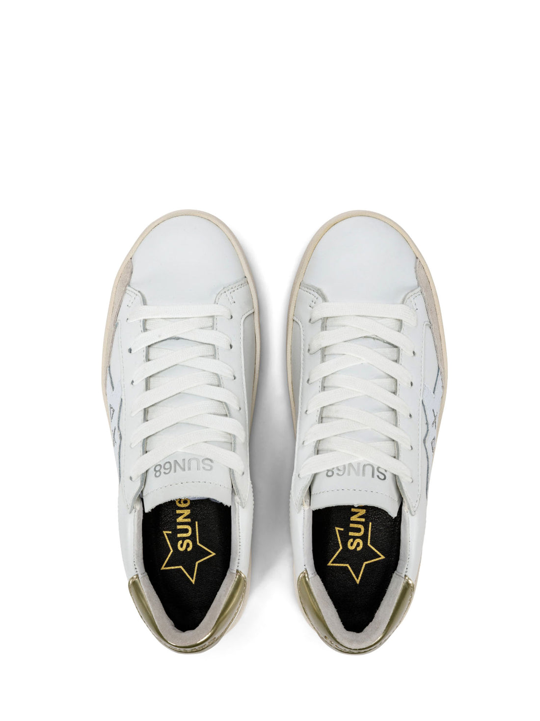 Sneakers Bianco Oro Sun68